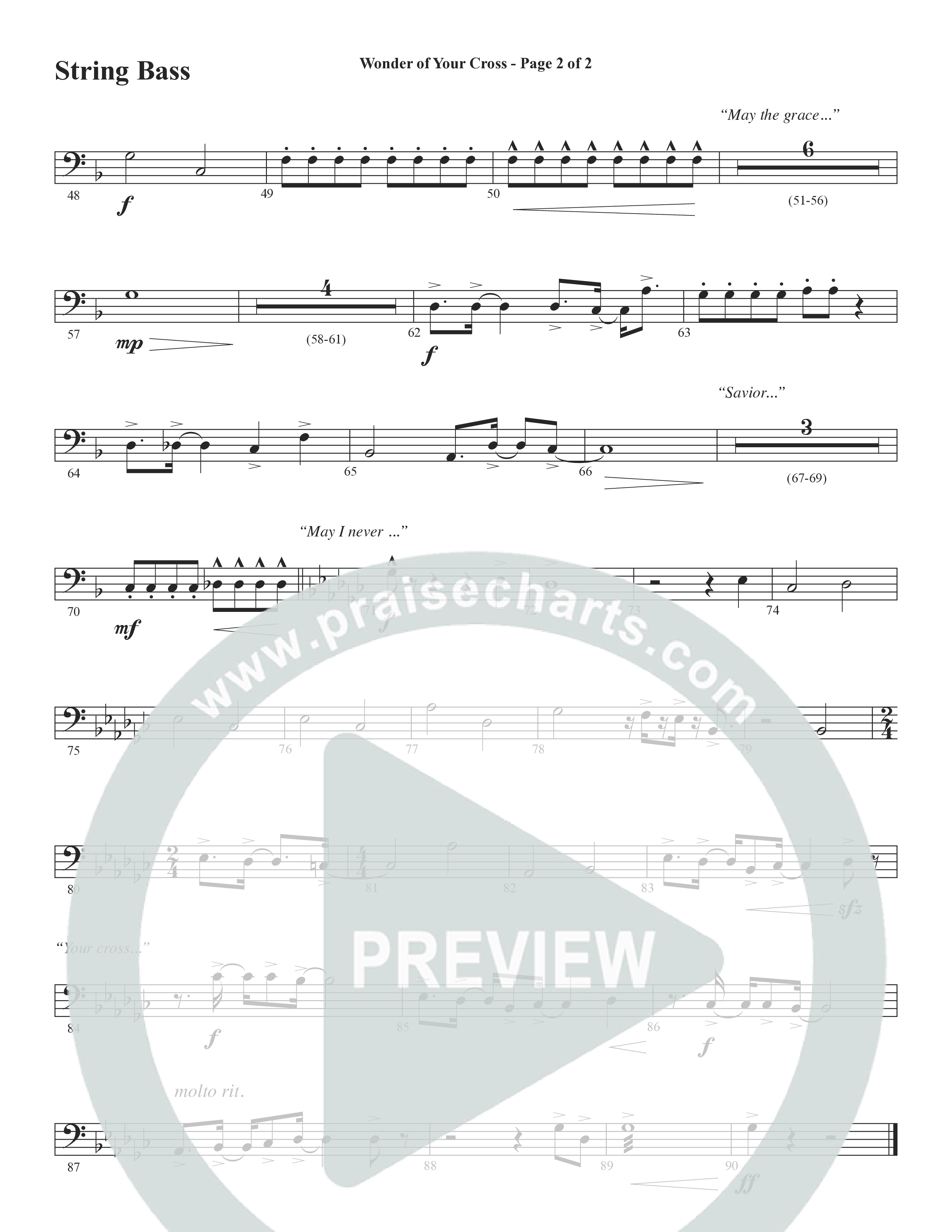 From The Day (Choral Anthem SATB) String Bass (Word Music Choral / Orch. Daniel Semsen)