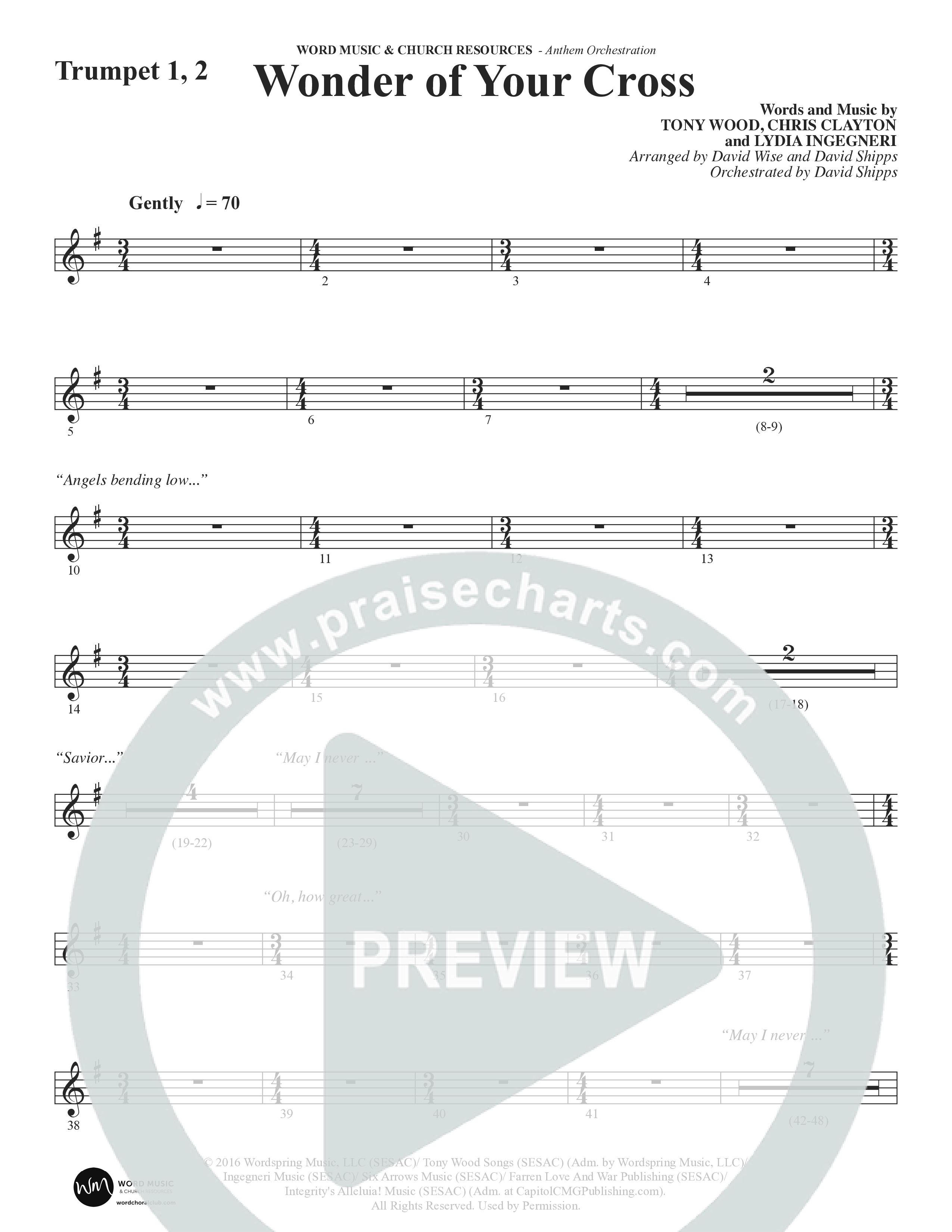From The Day (Choral Anthem SATB) Trumpet 1,2 (Word Music Choral / Orch. Daniel Semsen)