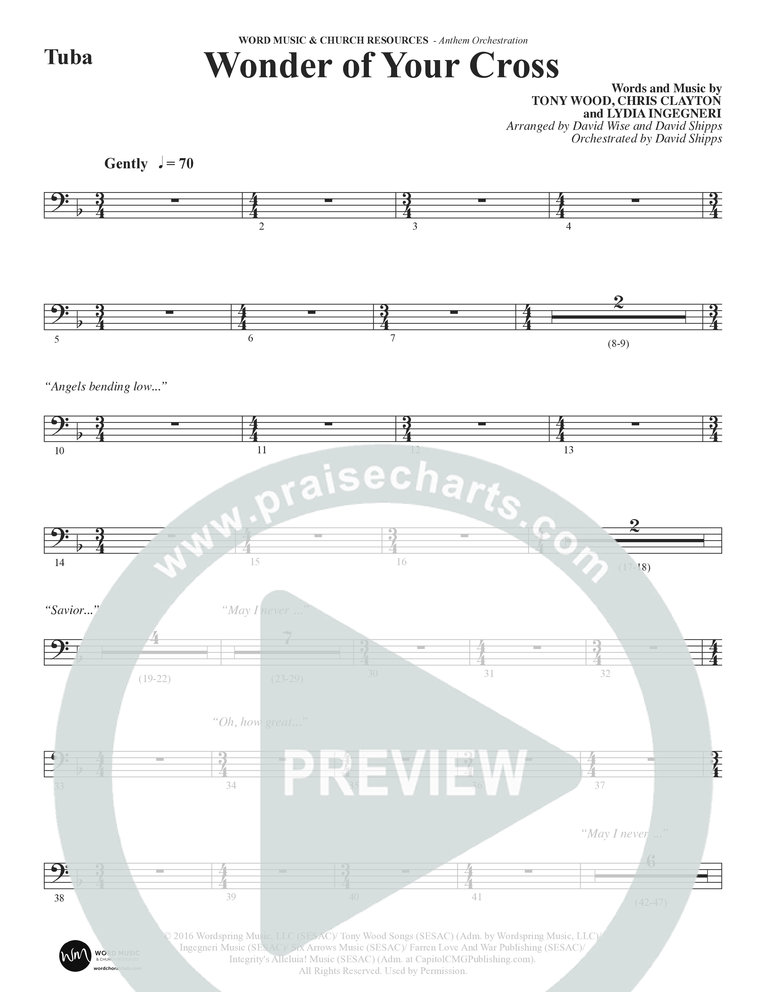 From The Day (Choral Anthem SATB) Tuba (Word Music Choral / Orch. Daniel Semsen)