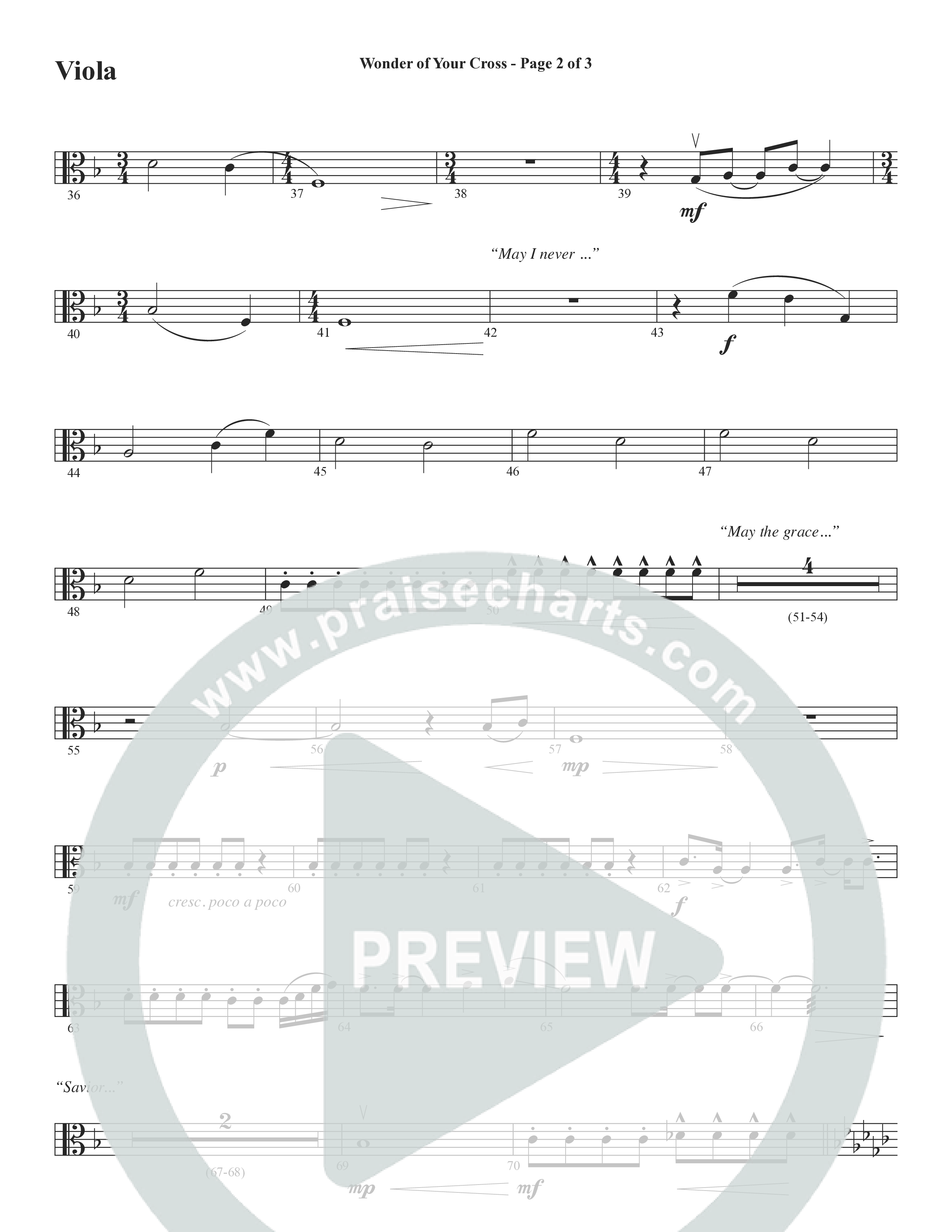 From The Day (Choral Anthem SATB) Viola (Word Music Choral / Orch. Daniel Semsen)