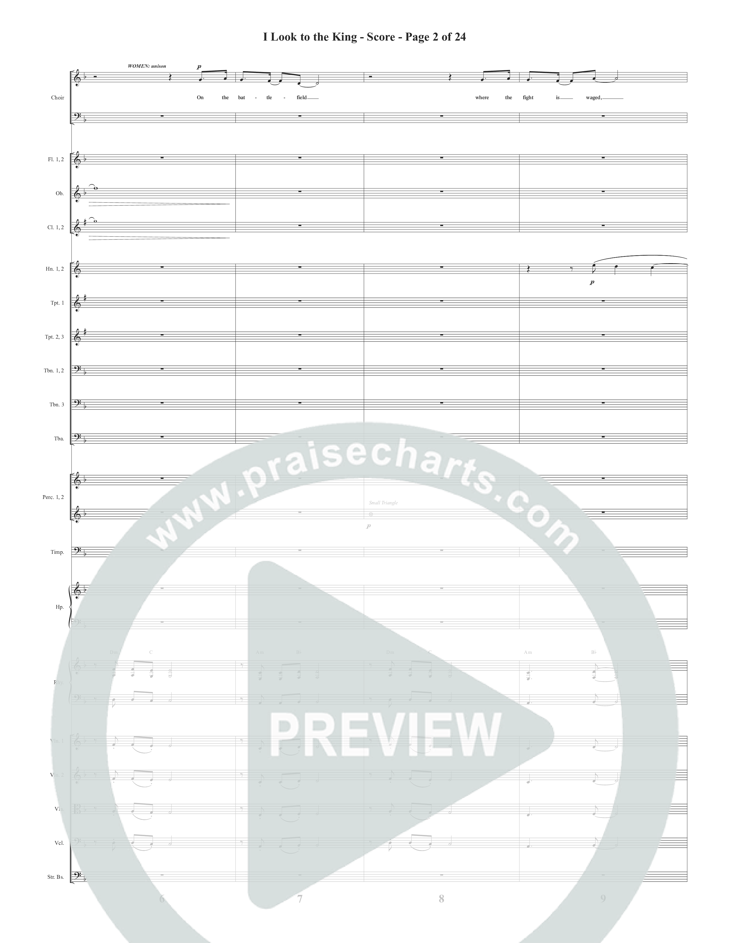 I Look To The King (Choral Anthem SATB) Orchestration (Word Music Choral / Orch. J. Daniel Smith)