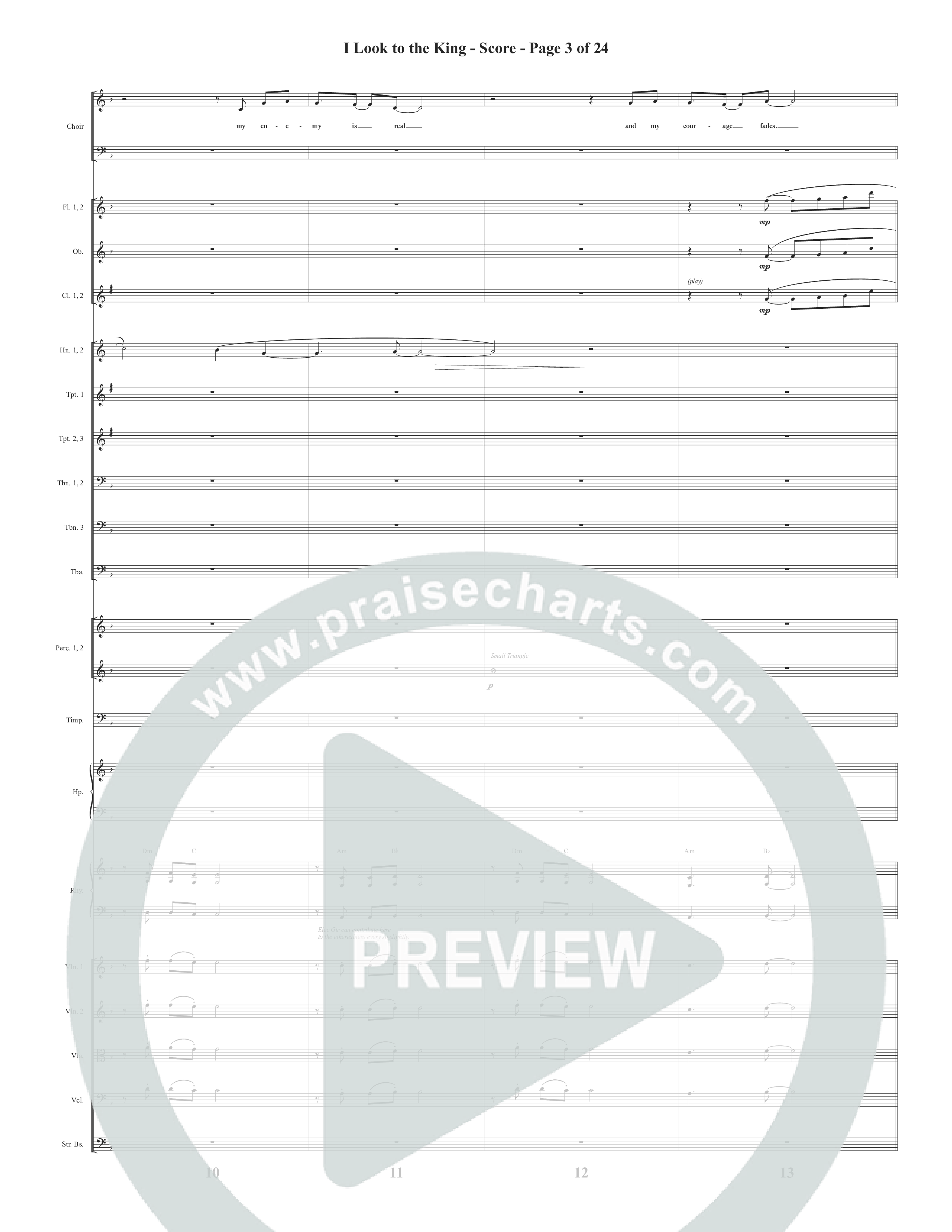 I Look To The King (Choral Anthem SATB) Orchestration (Word Music Choral / Orch. J. Daniel Smith)