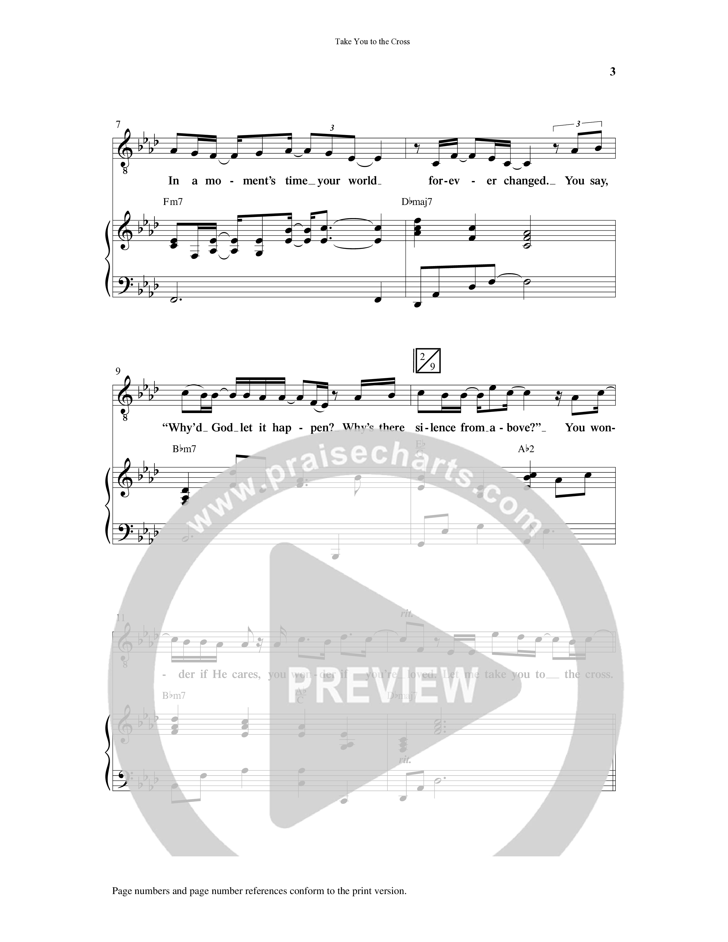 Take You To The Cross (Choral Anthem SATB) Anthem (SATB/Piano) (Word Music Choral / Arr. David Wise)
