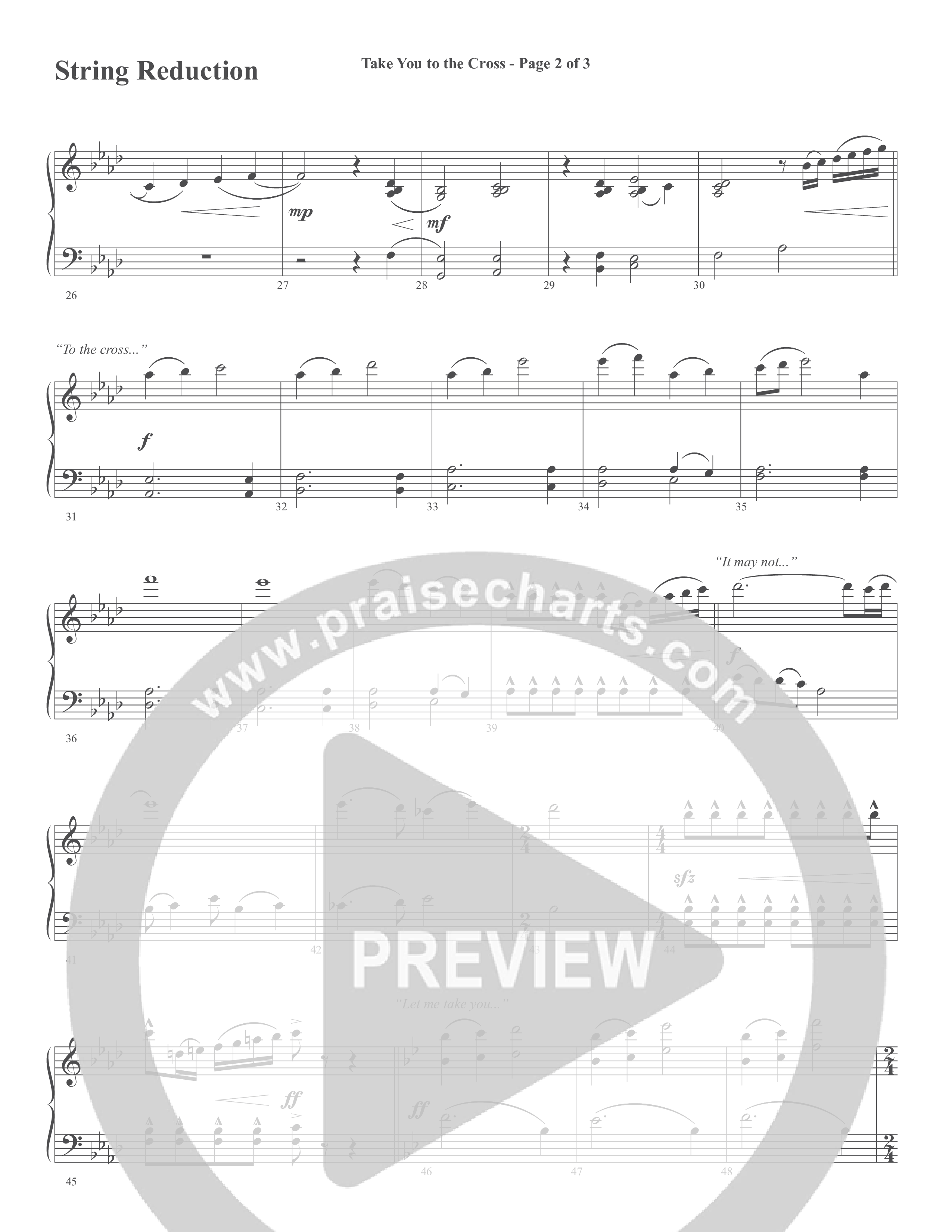Take You To The Cross (Choral Anthem SATB) String Reduction (Word Music Choral / Arr. David Wise)