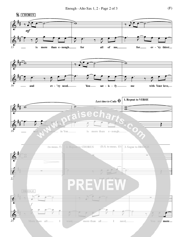 Enough Alto Sax 1/2 (Chris Tomlin)