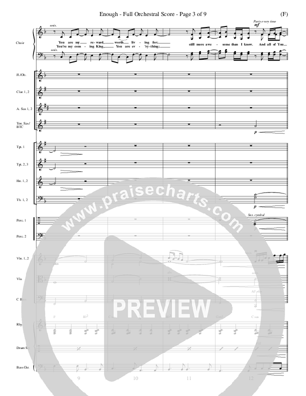 Enough Conductor's Score (Chris Tomlin)