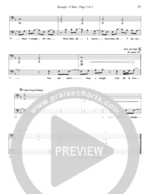 Enough Contrabass (Chris Tomlin)