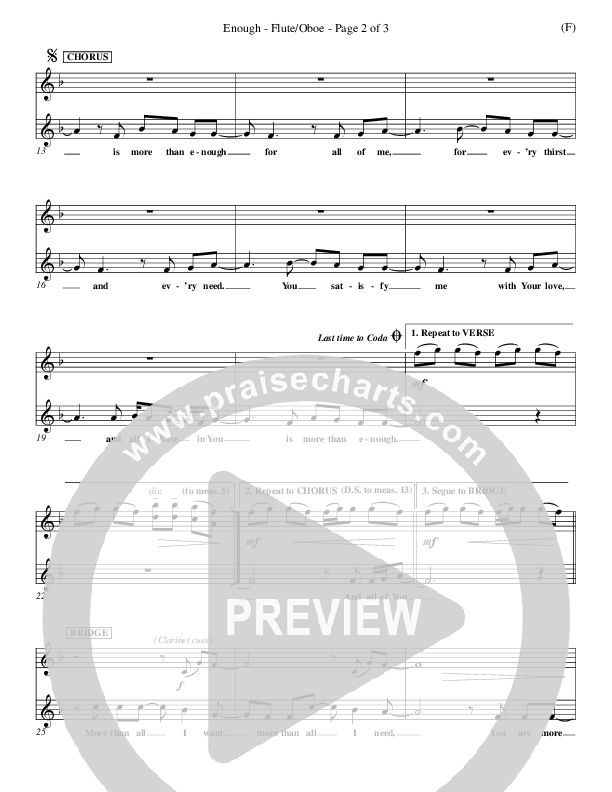 Enough Flute/Oboe (Chris Tomlin)