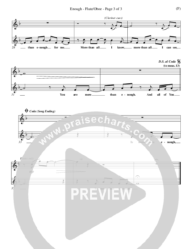 Enough Flute/Oboe (Chris Tomlin)