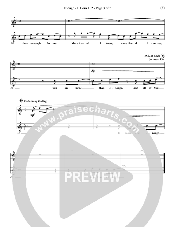 Enough French Horn 1/2 (Chris Tomlin)