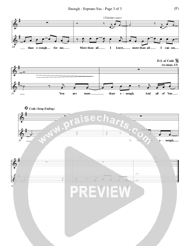 Enough Soprano Sax (Chris Tomlin)