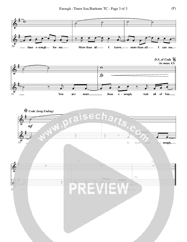 Enough Tenor Sax 2 (Chris Tomlin)