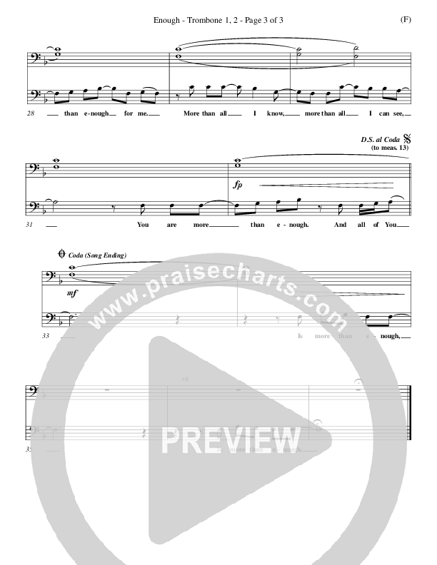 Enough Trombone 1/2 (Chris Tomlin)