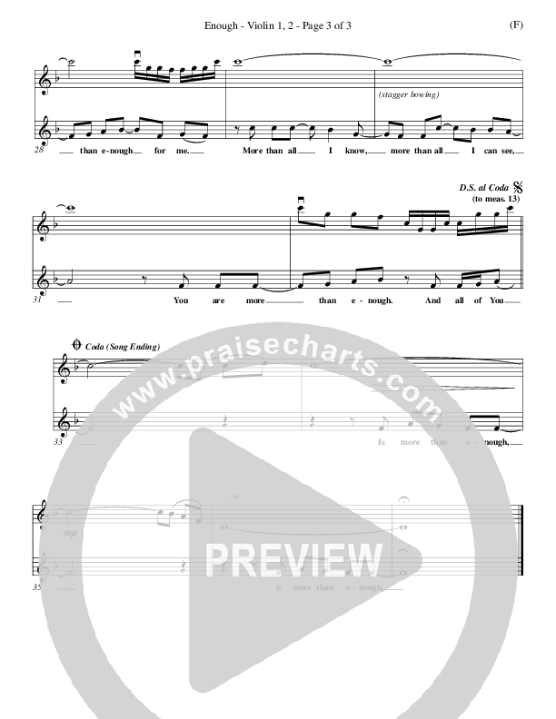 Enough Violin 1/2 (Chris Tomlin)