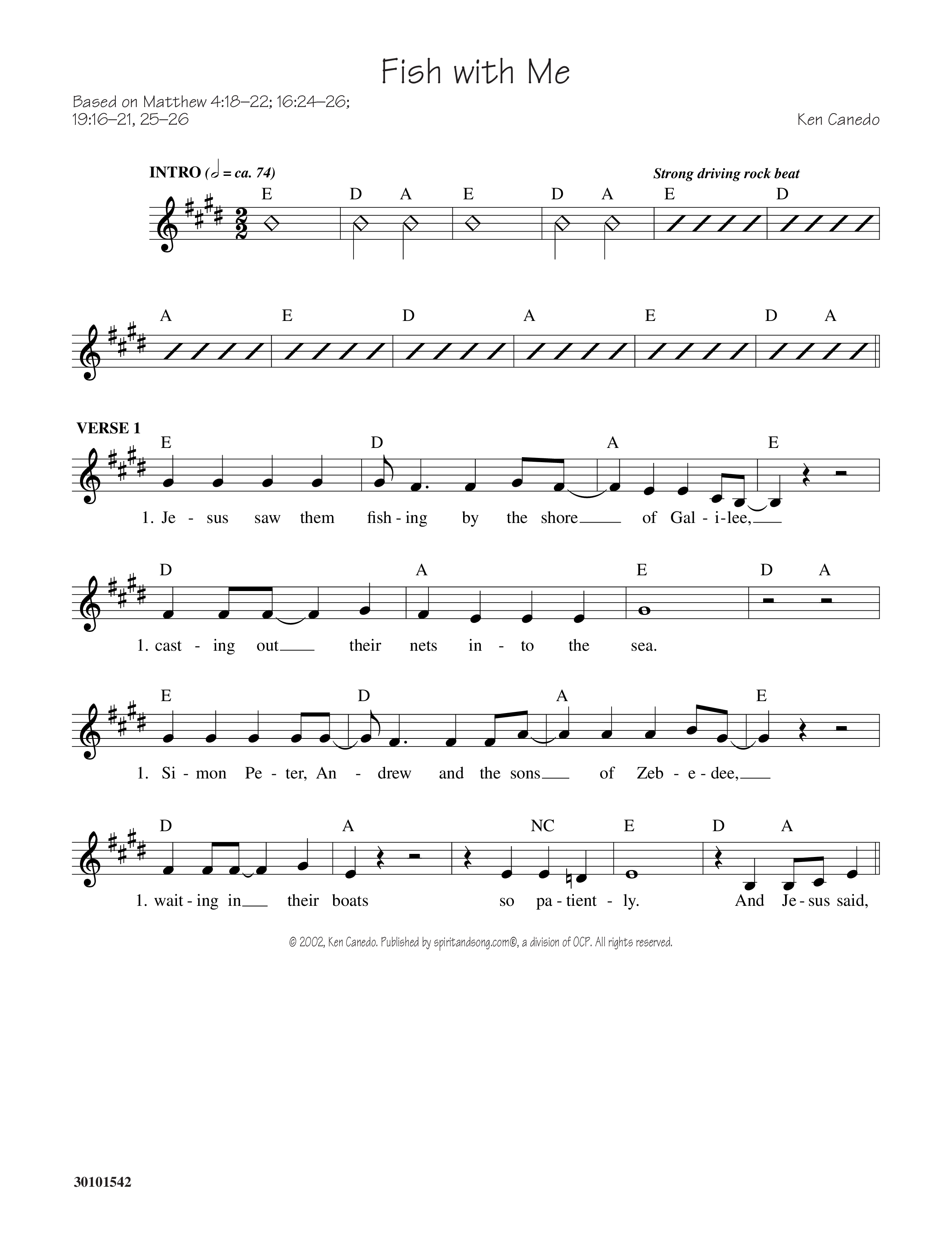 Fish With Me Rhythm/Vocal (Ken Canedo)