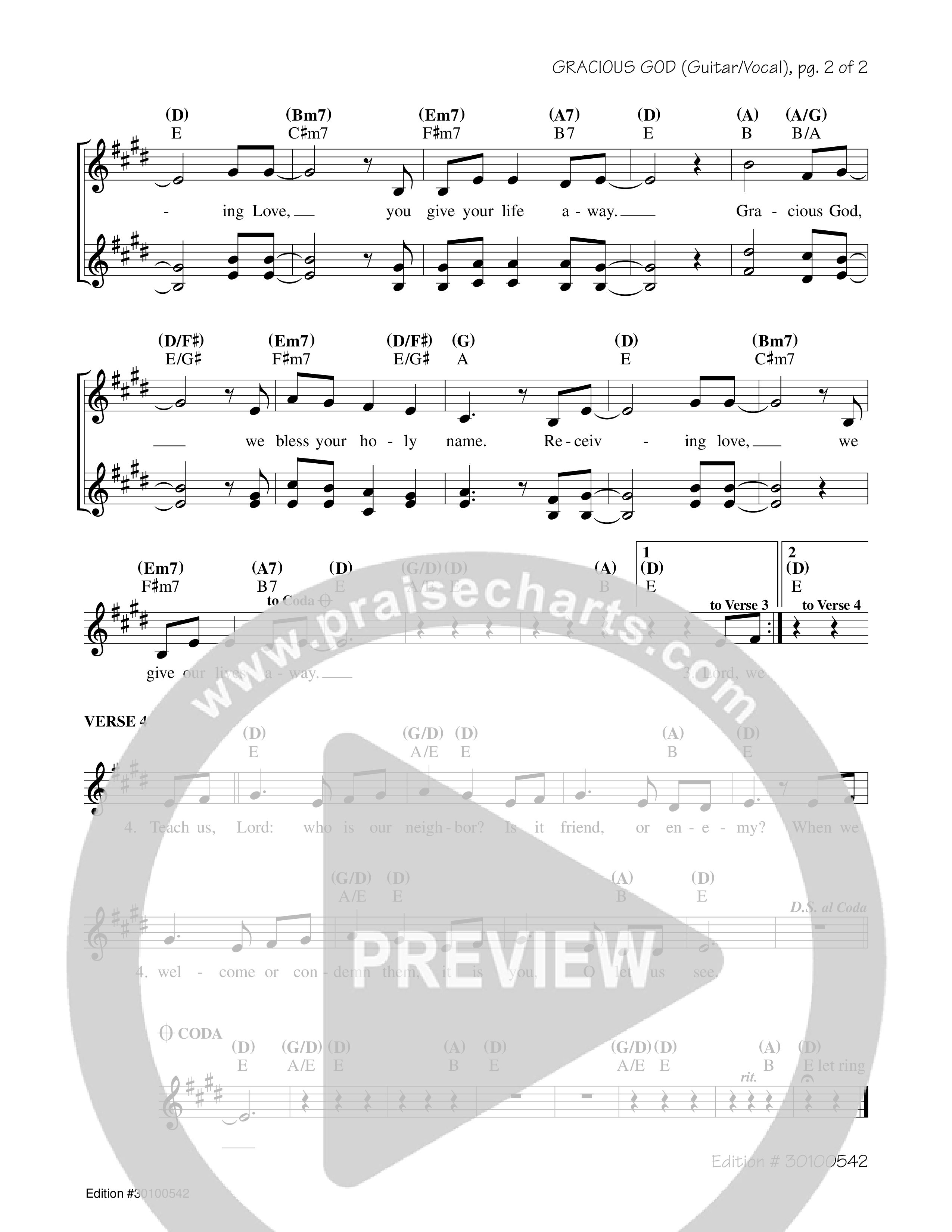 Gracious God Rhythm/Vocal (Jesse Manibusan)