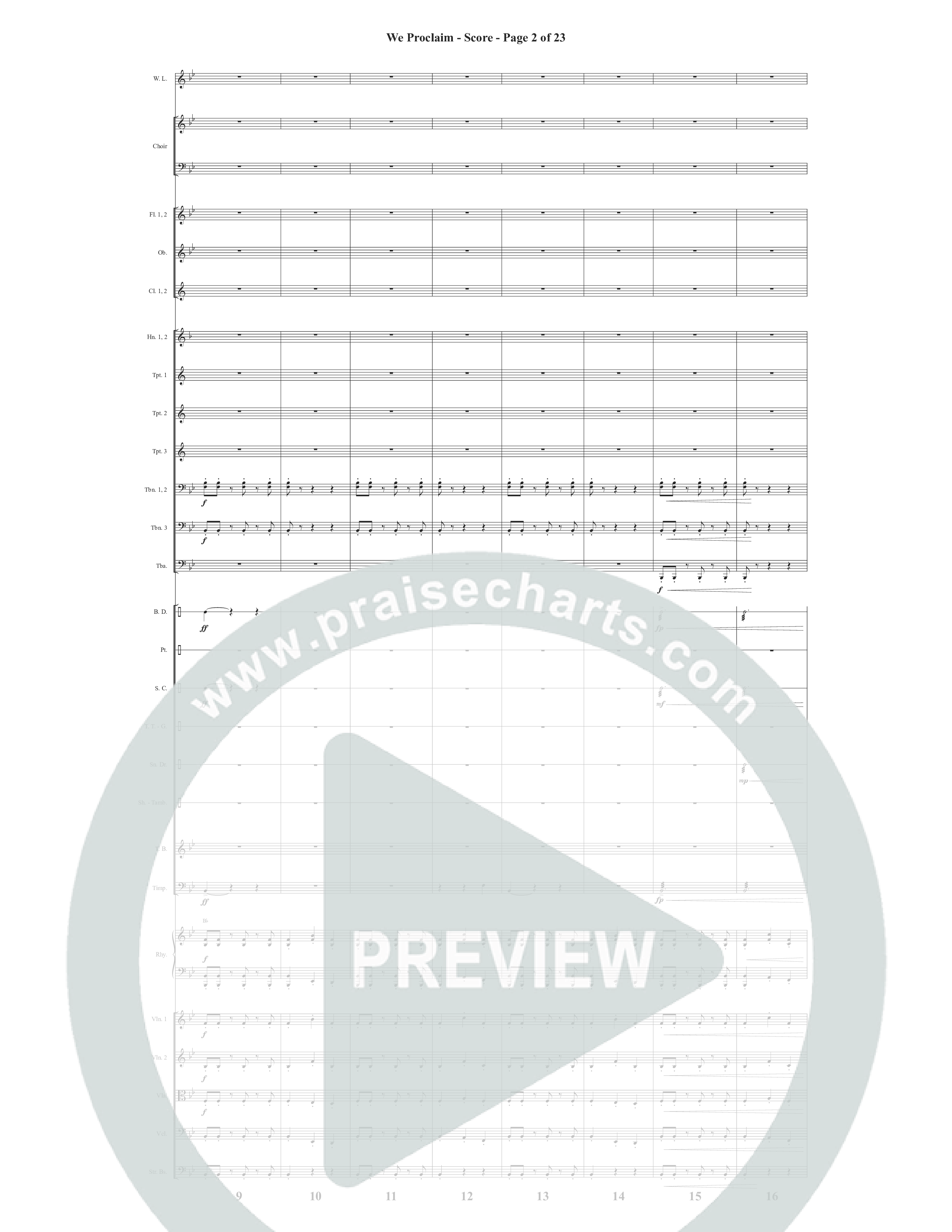 We Proclaim (Choral Anthem SATB) Conductor's Score (Word Music Choral / Arr. Joshua Spacht)