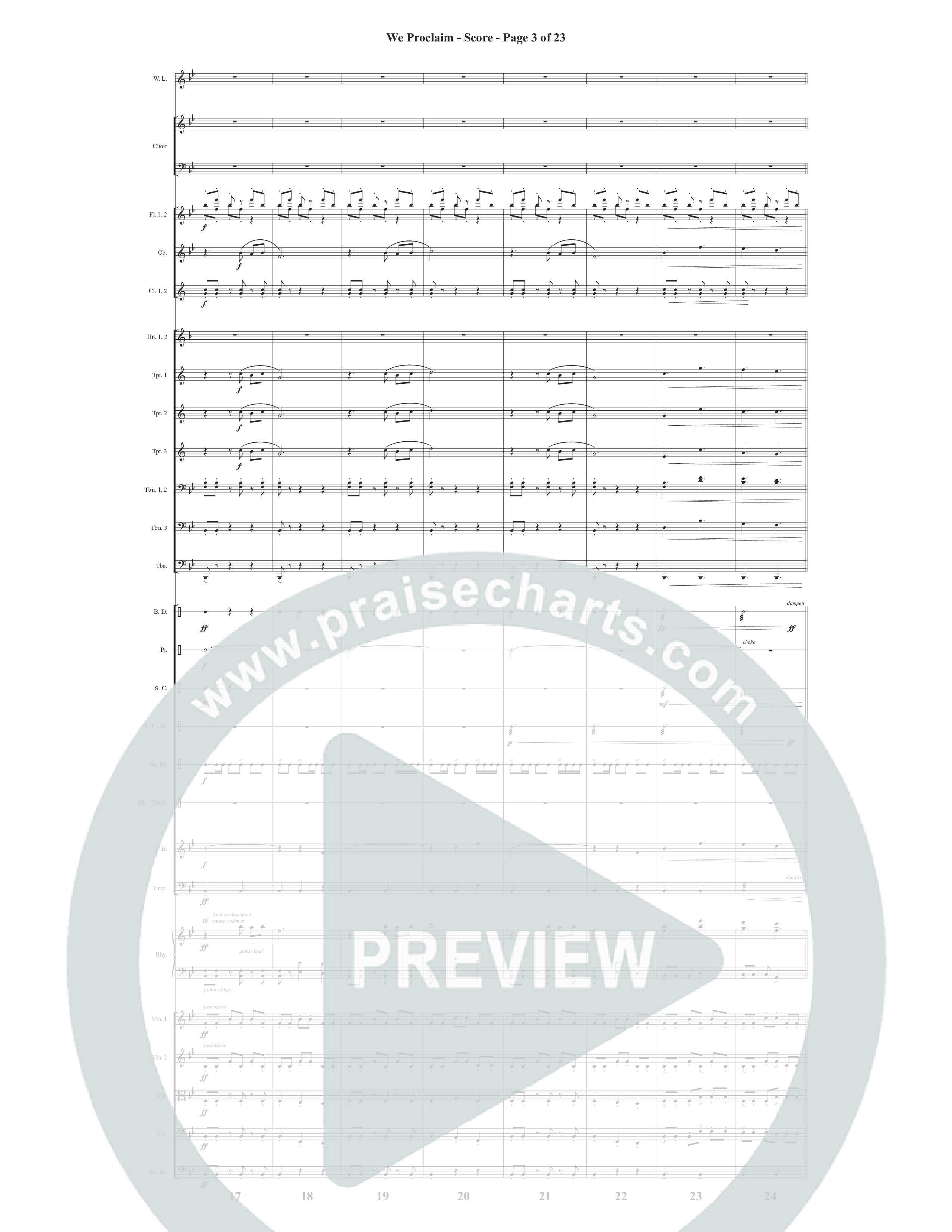 We Proclaim (Choral Anthem SATB) Conductor's Score (Word Music Choral / Arr. Joshua Spacht)