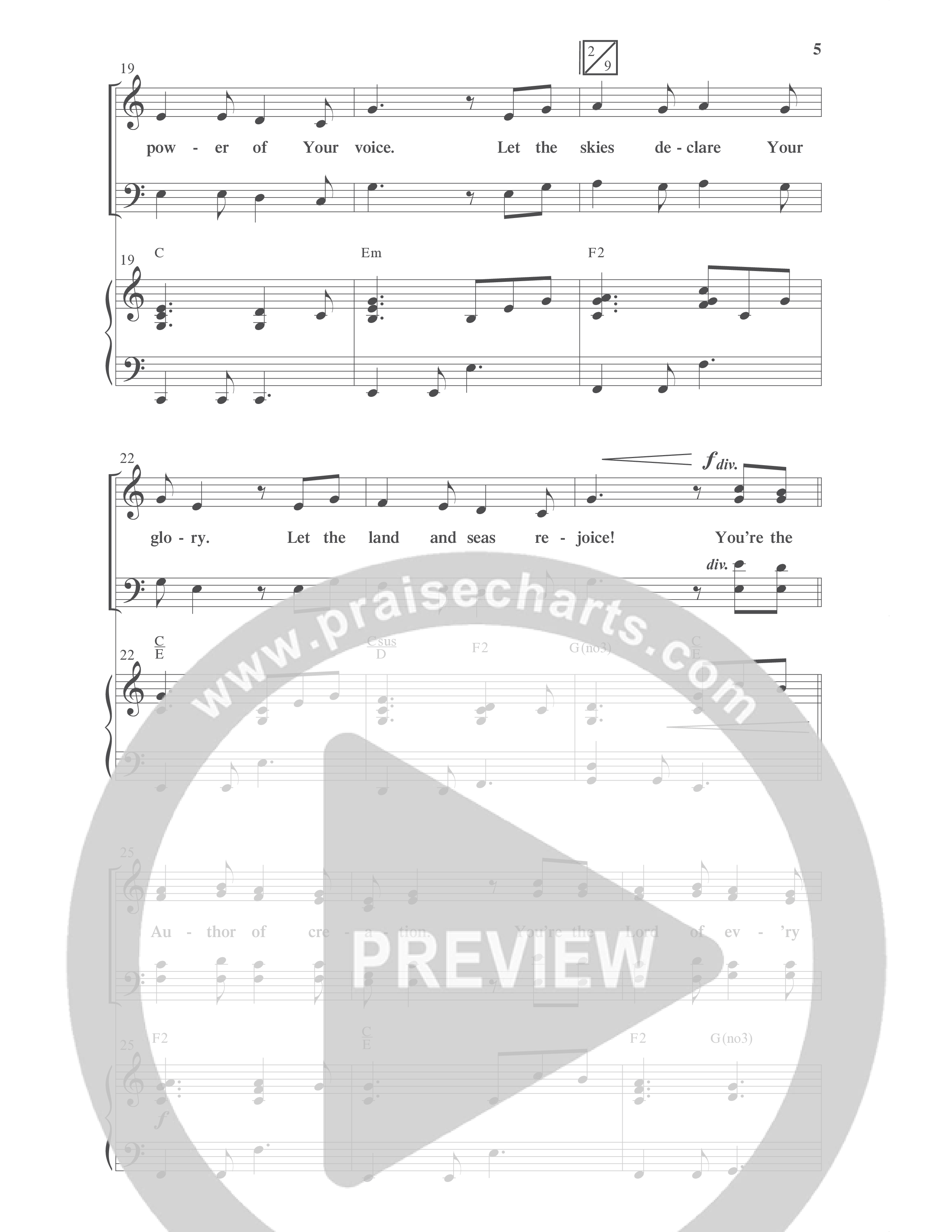 Across the Lands (You’re the Word of God) (Choral Anthem SATB) Anthem (SATB/Piano) (Word Music Choral / Keith Getty / Stuart Townend / Arr. Cliff Duren)