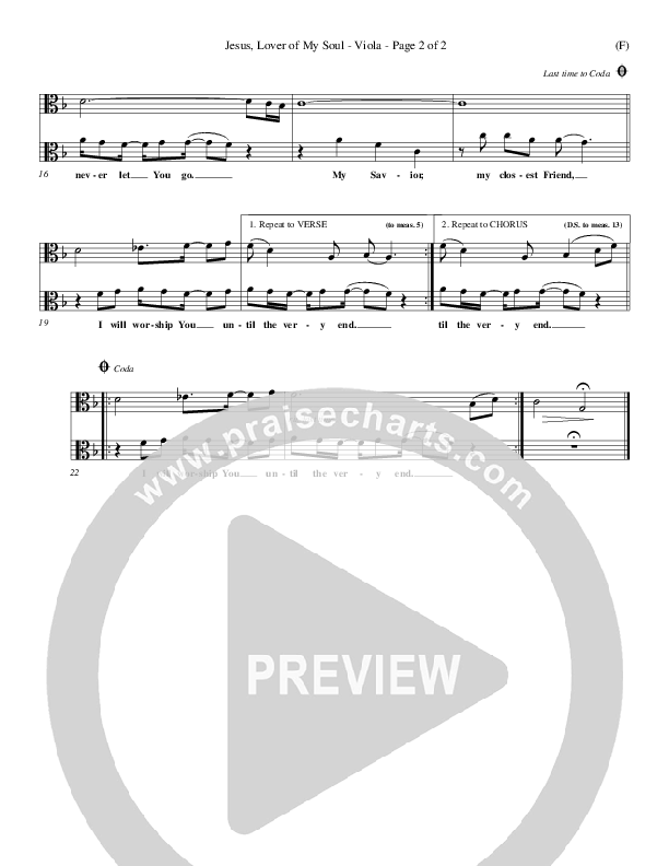 Jesus Lover Of My Soul Viola (Hillsong Worship)