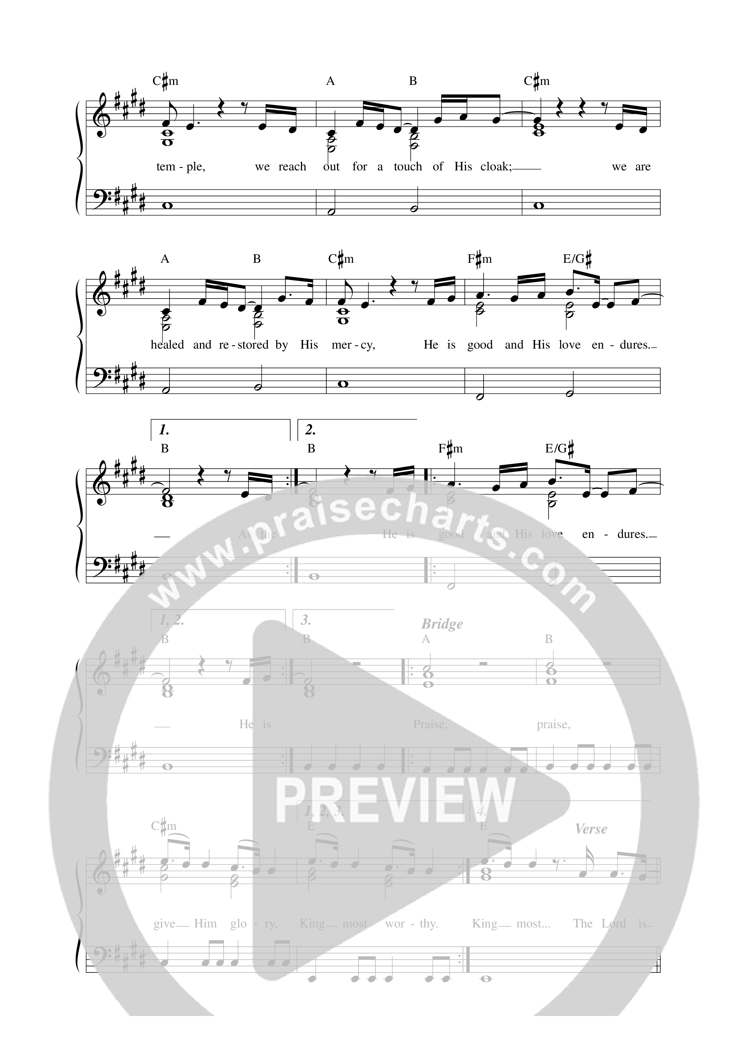The Lord is Here (Live) Lead Sheet Melody (KXC / Rich & Lydia Dicas)