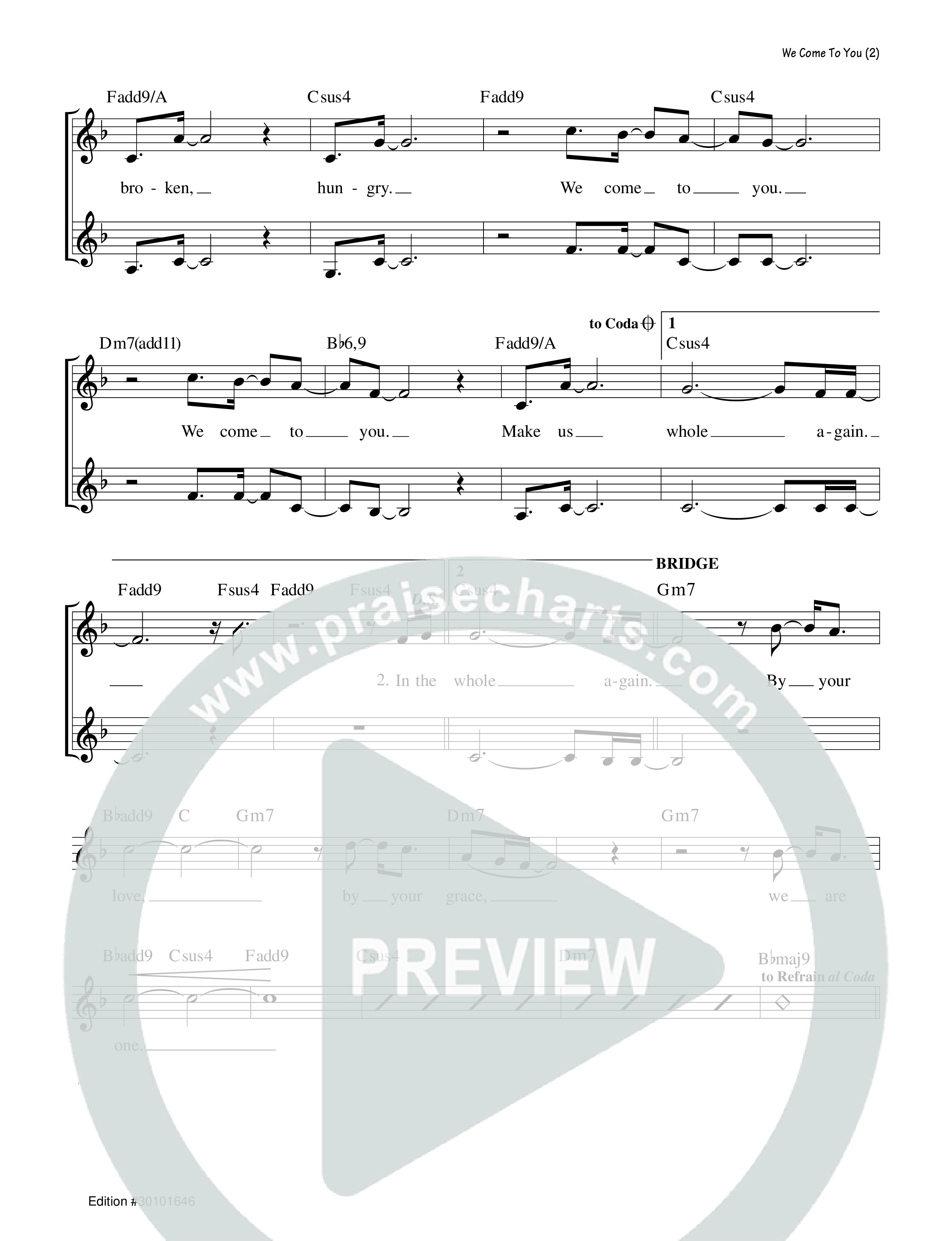 We Come To You Rhythm/Vocal (Josh Blakesley)