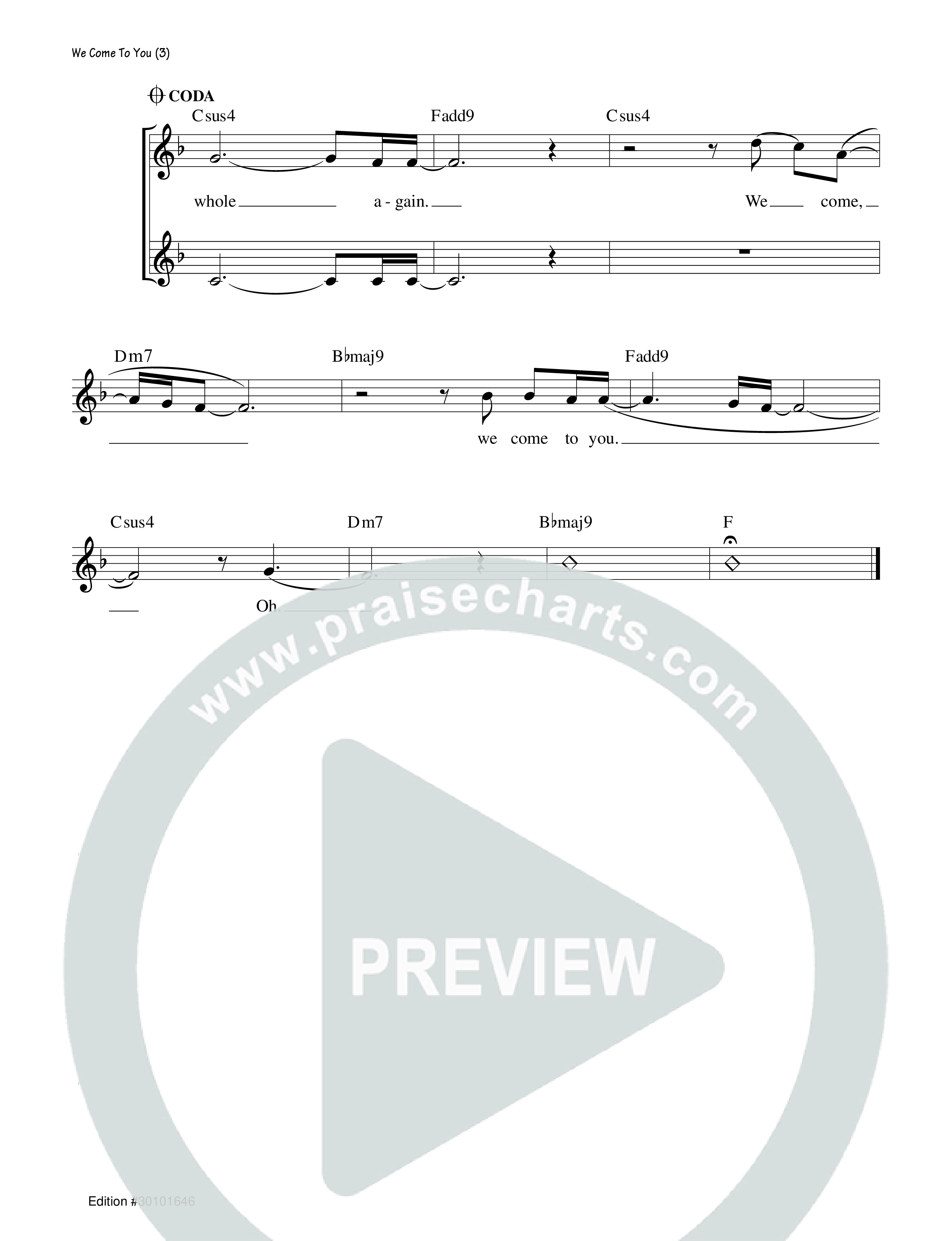 We Come To You Rhythm/Vocal (Josh Blakesley)