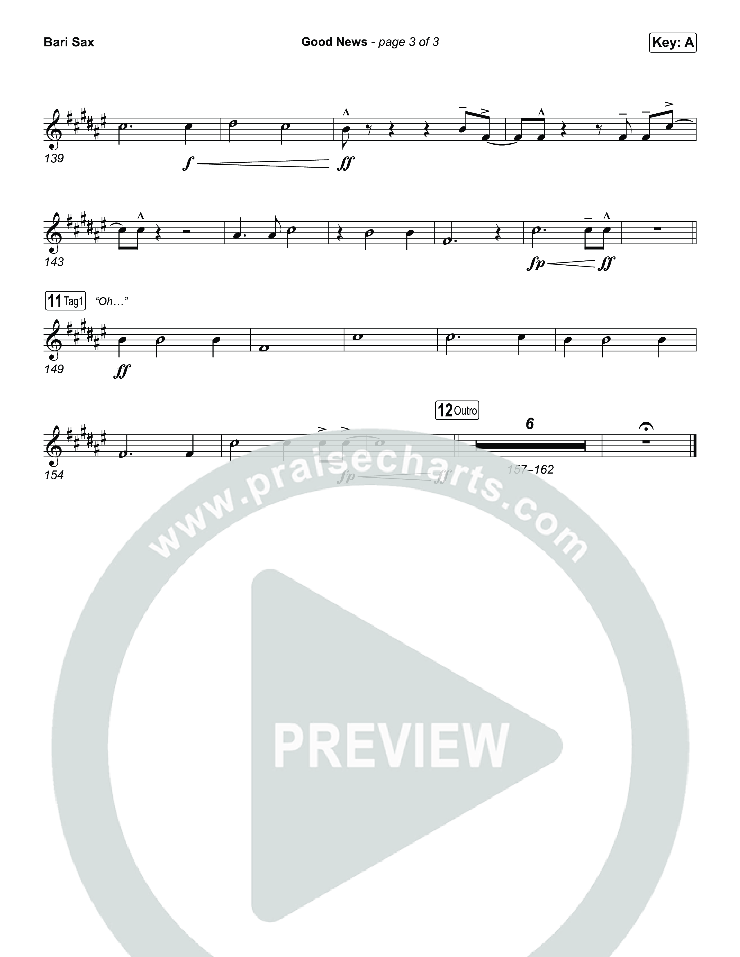 Good News Bari Sax (Hillsong Worship)