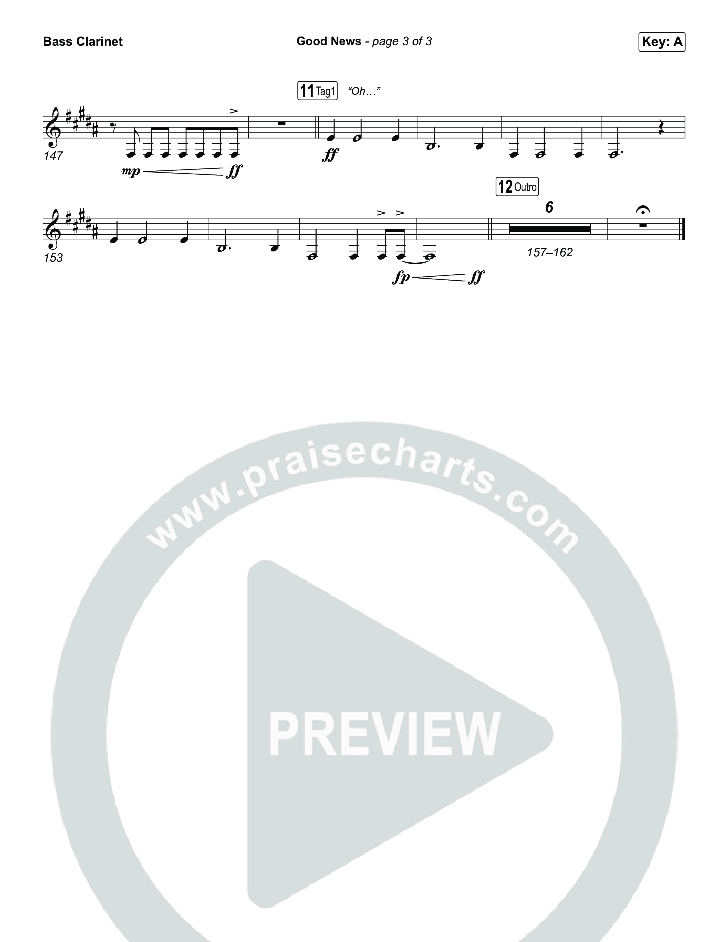 Good News Bass Clarinet (Hillsong Worship)