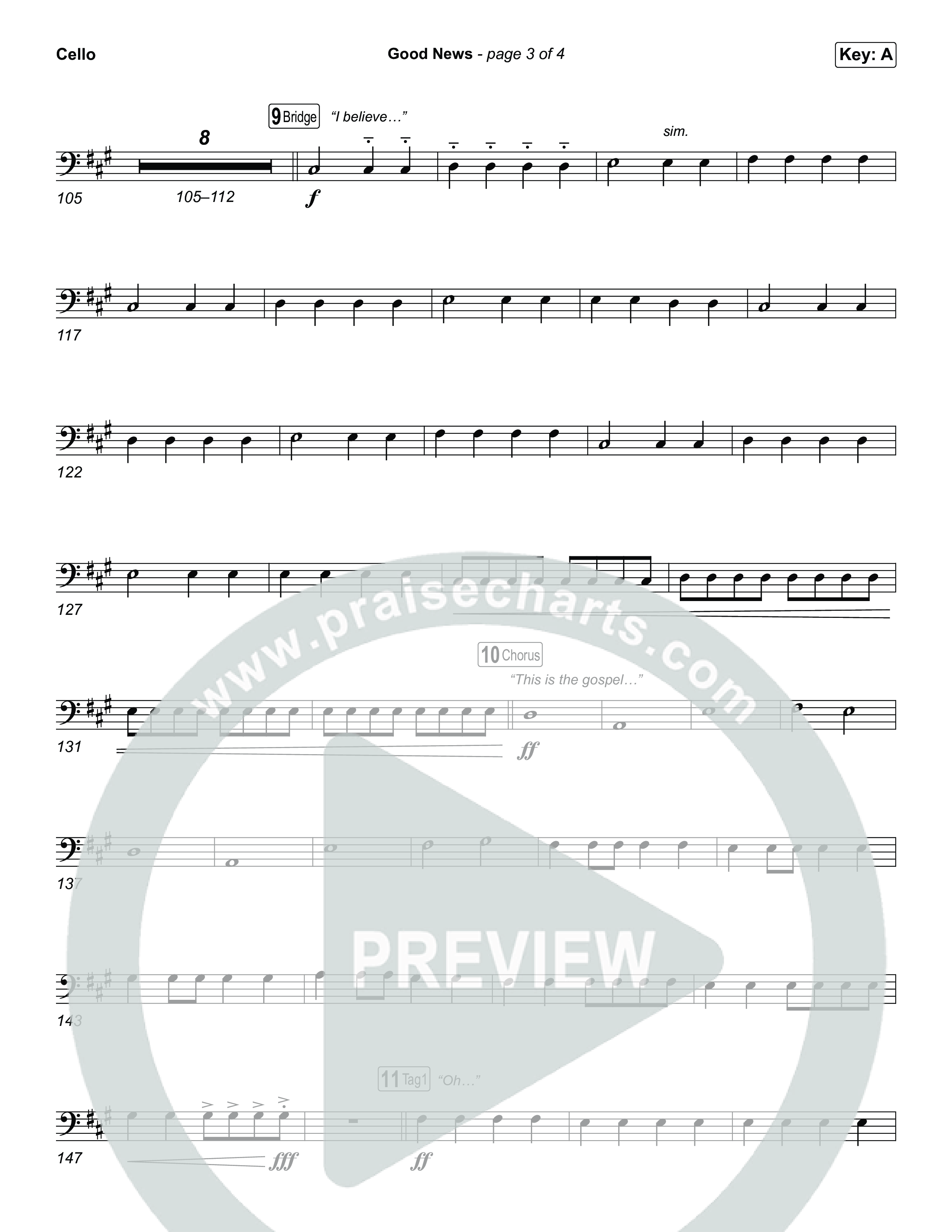 Good News Cello (Hillsong Worship)