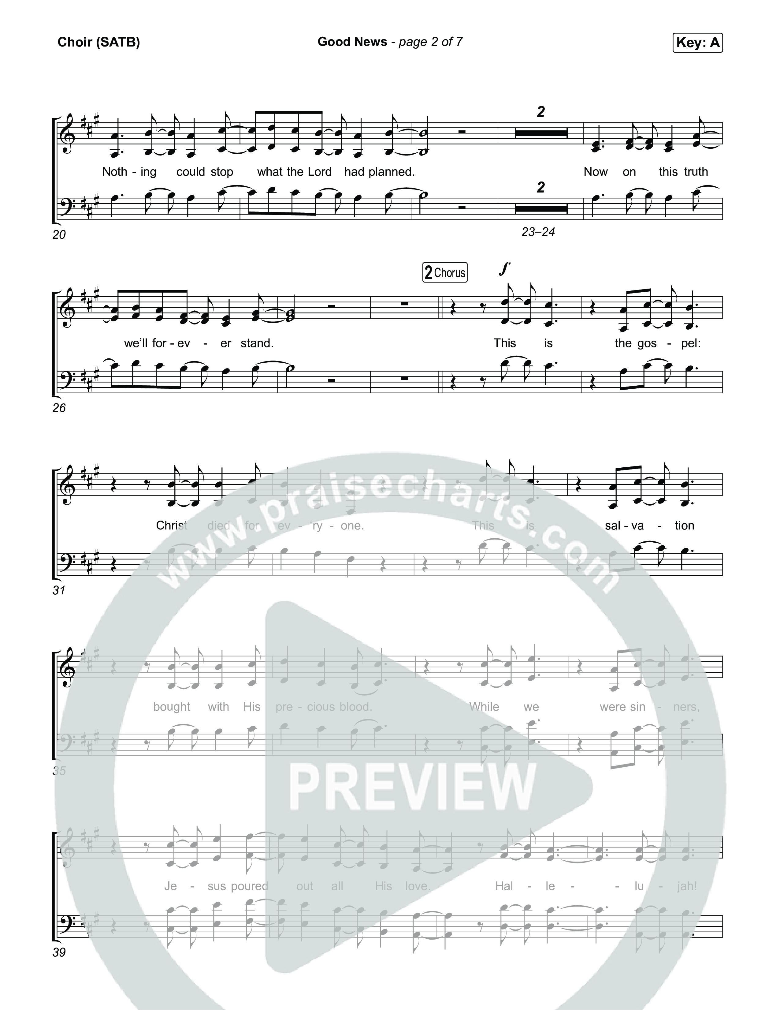 Good News Choir Sheet (SATB) (Hillsong Worship)