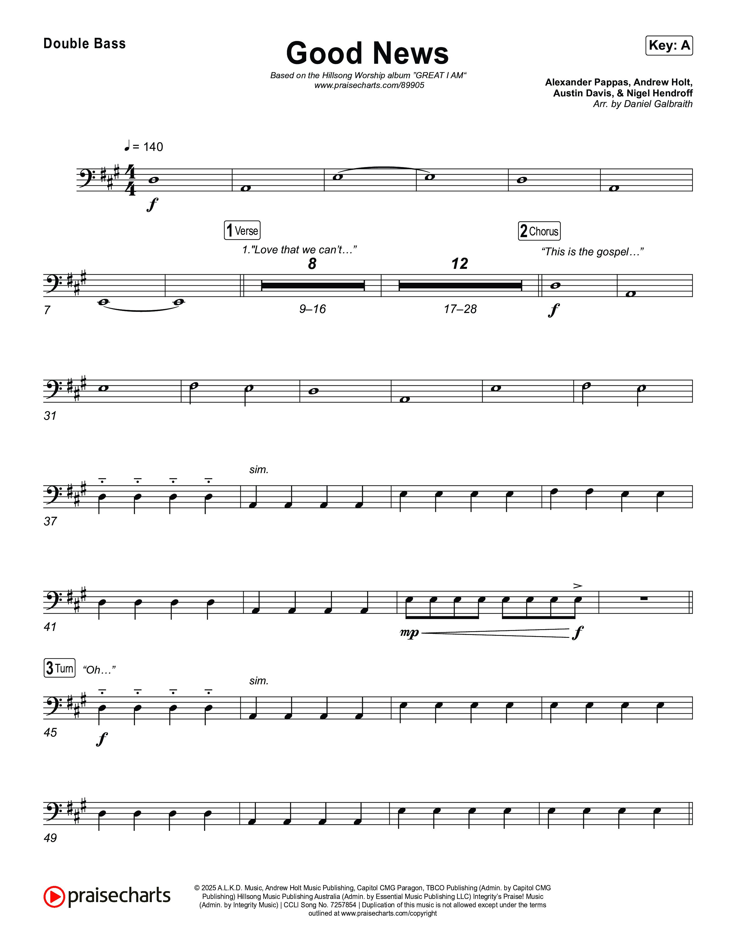 Good News String Bass (Hillsong Worship)