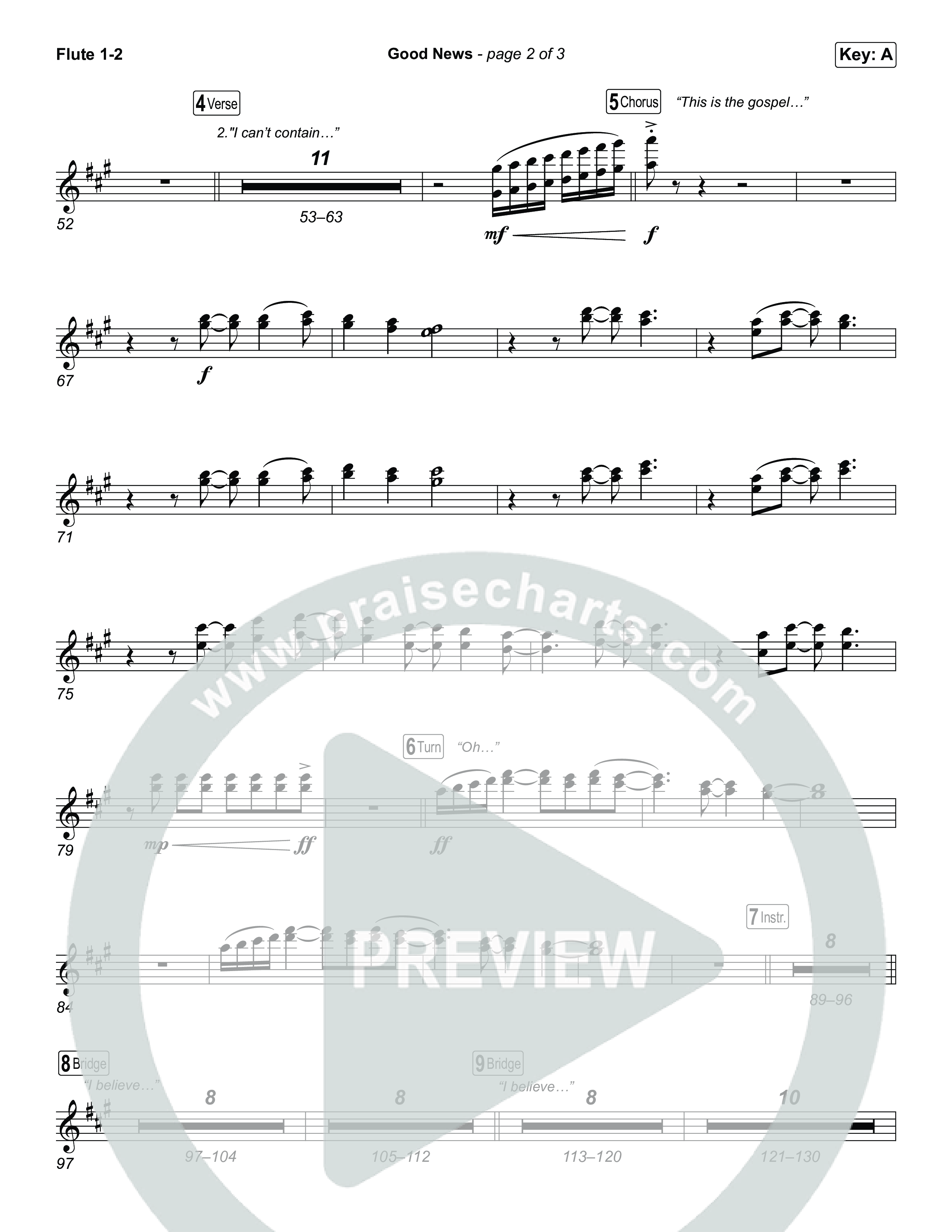 Good News Flute 1,2 (Hillsong Worship)