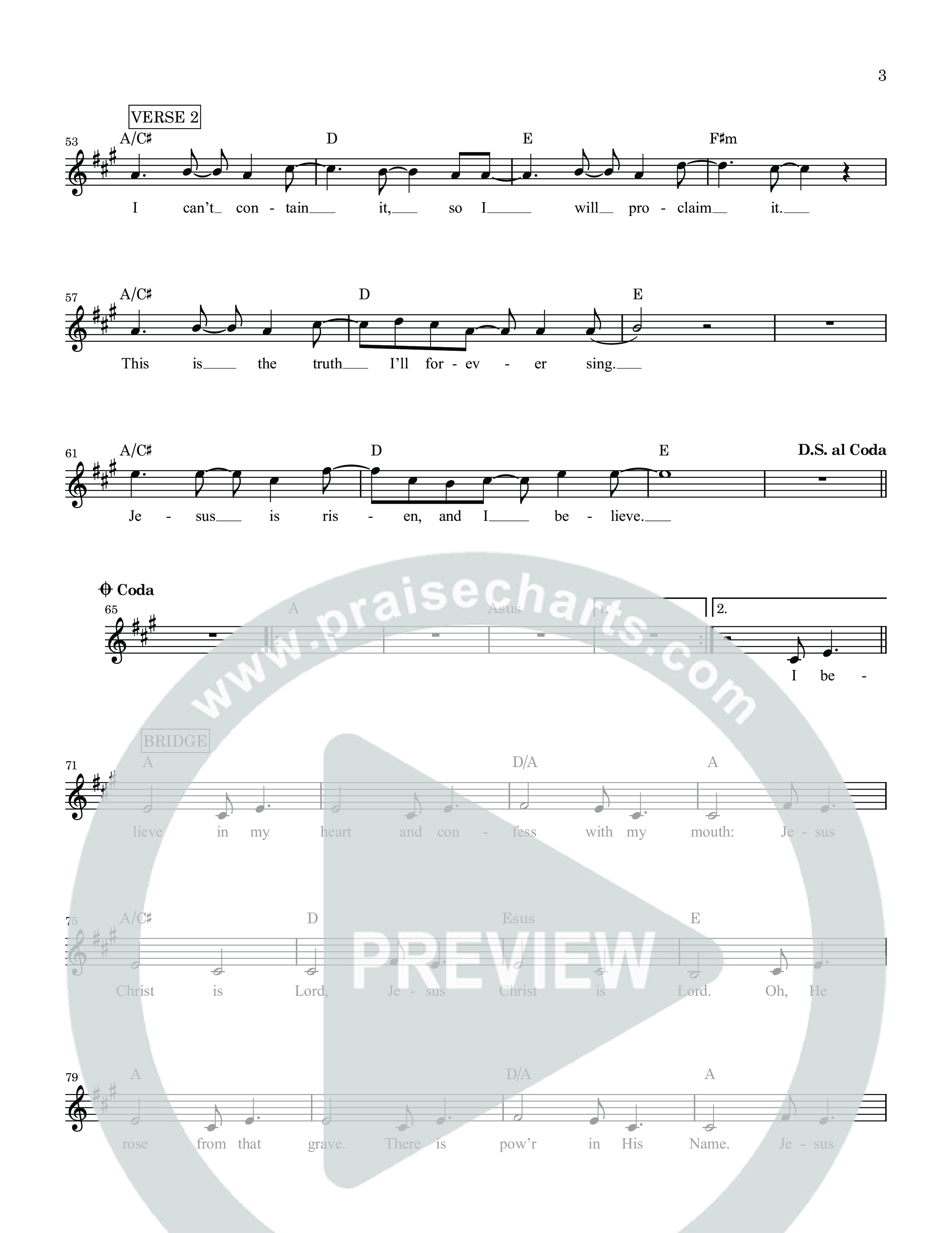 Good News Lead Sheet Melody (Hillsong Worship)
