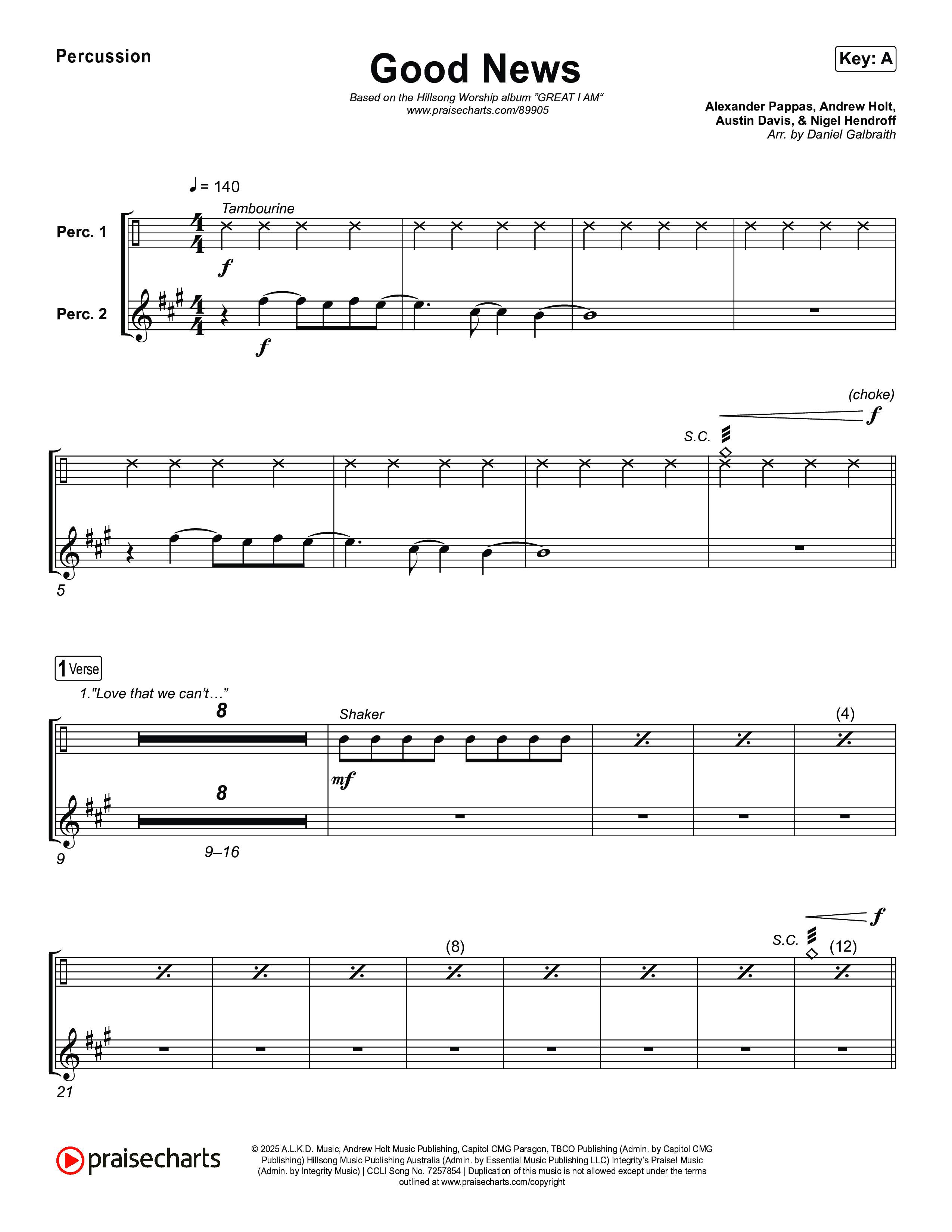 Good News Percussion (Hillsong Worship)