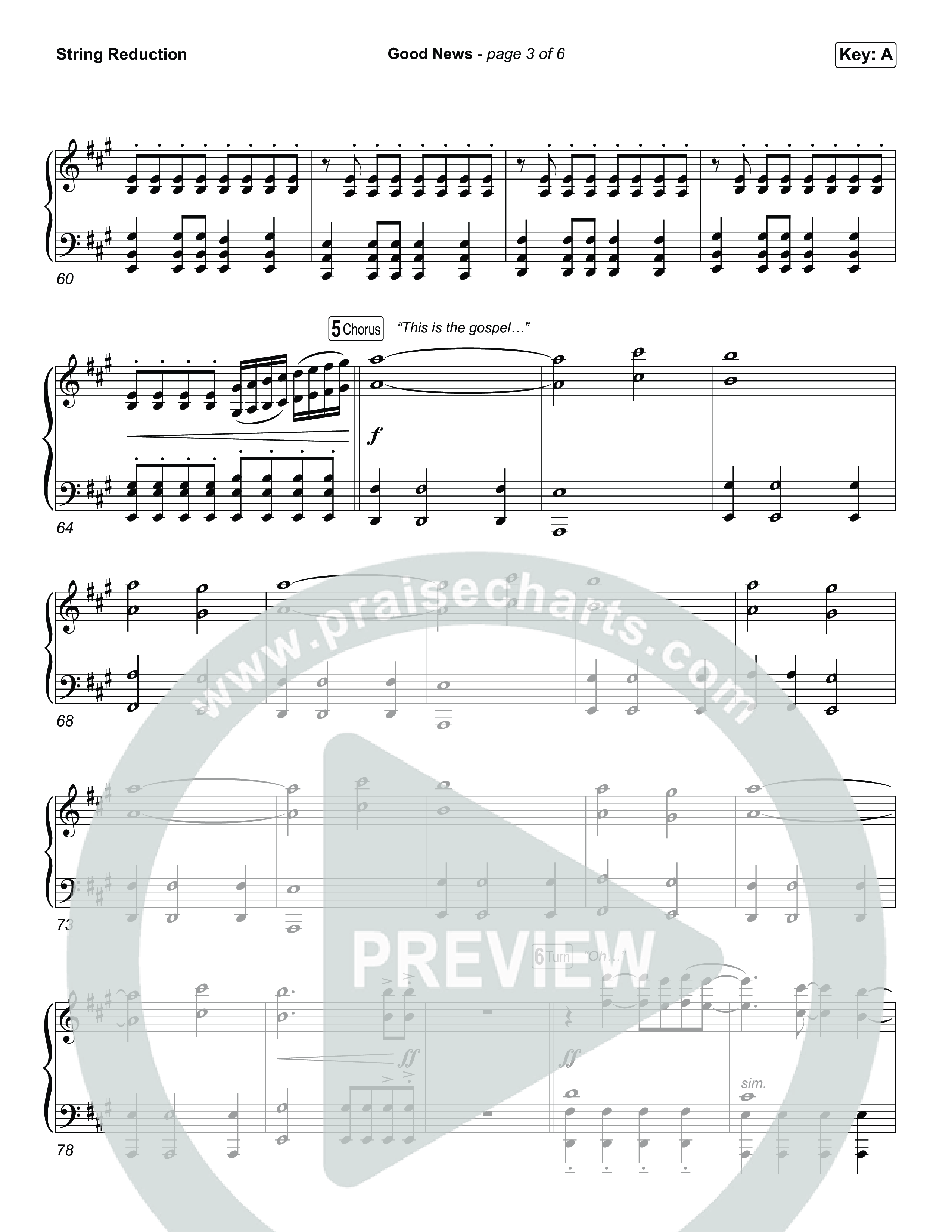 Good News String Reduction (Hillsong Worship)