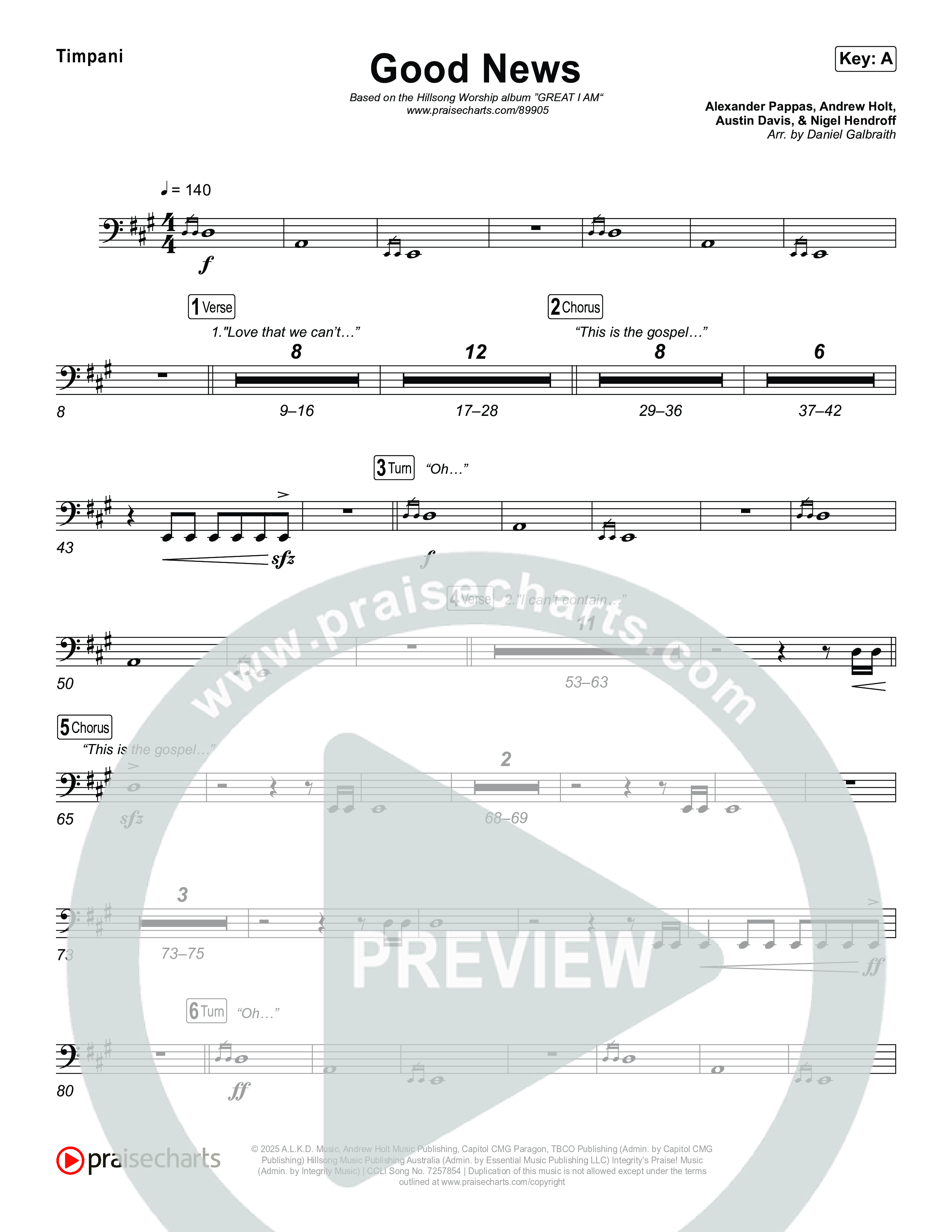 Good News Timpani (Hillsong Worship)