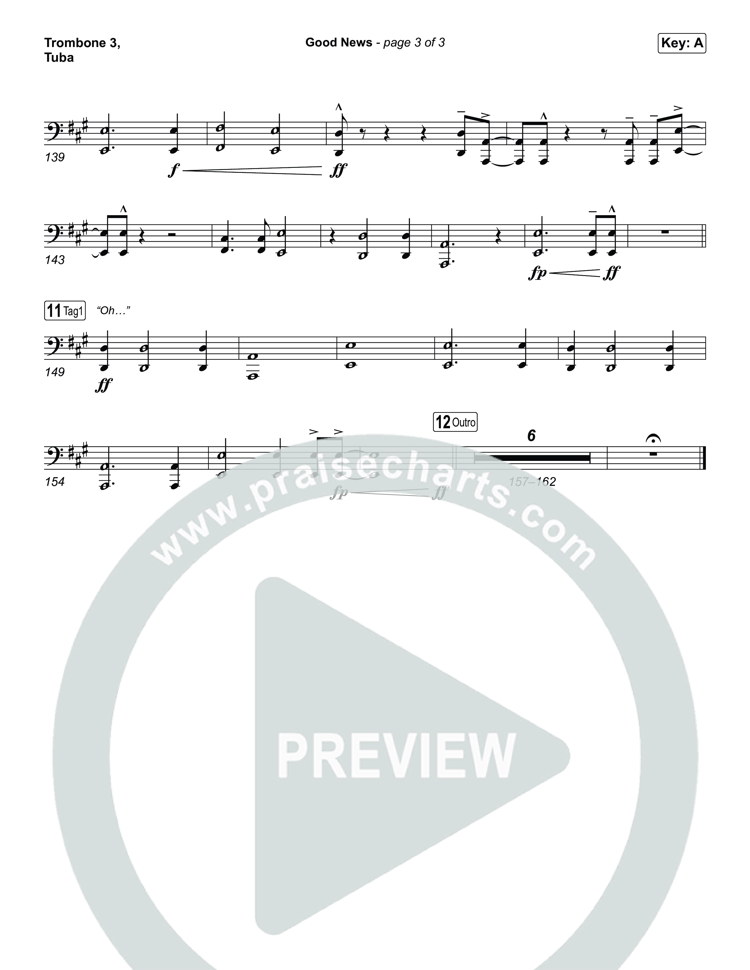 Good News Trombone 3/Tuba (Hillsong Worship)