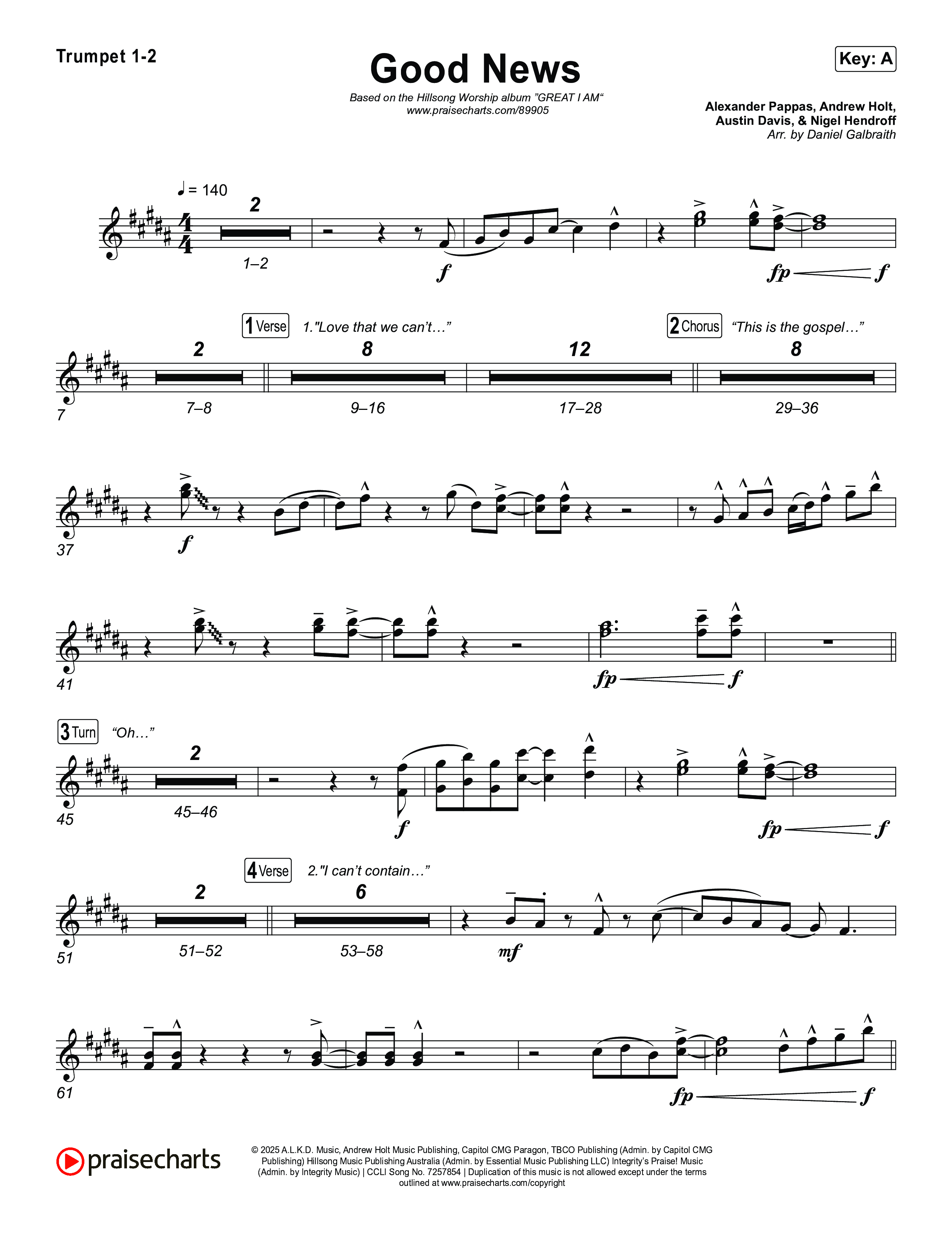 Good News Trumpet 1,2 (Hillsong Worship)