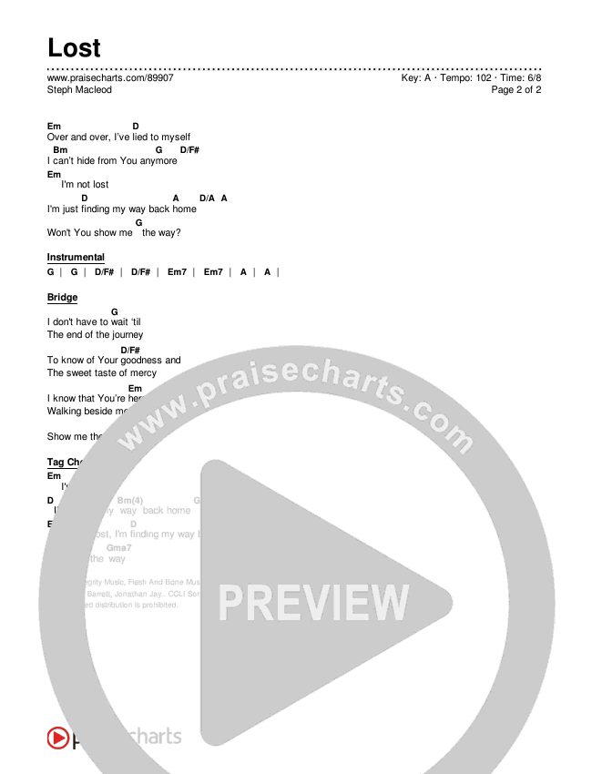 Lost Chord Chart (Steph Macleod)