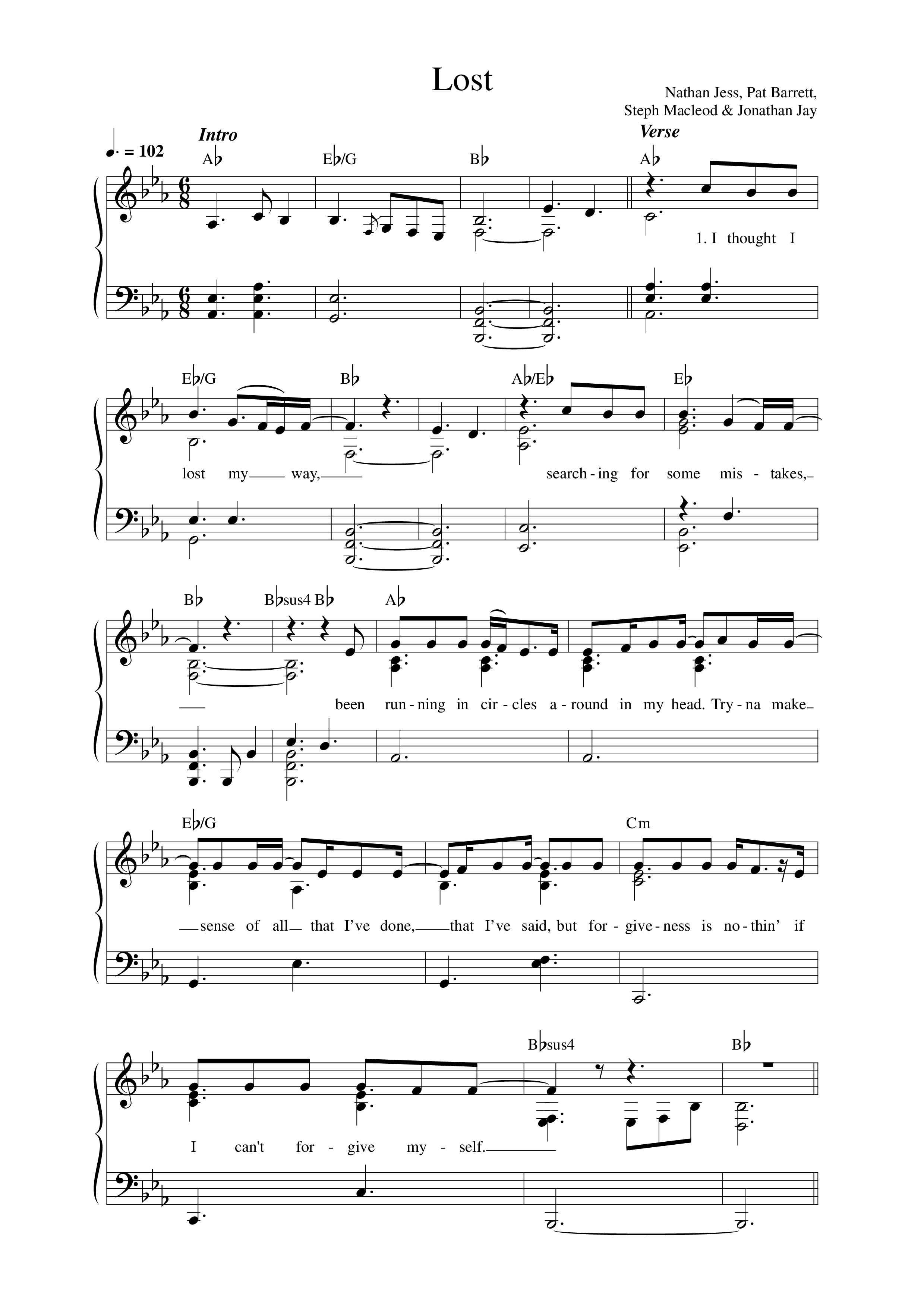 Lost Lead Sheet Melody (Steph Macleod)