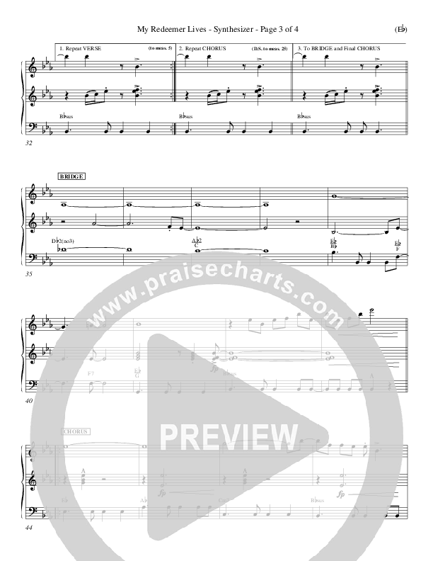 My Redeemer Lives Synth (Reuben Morgan)