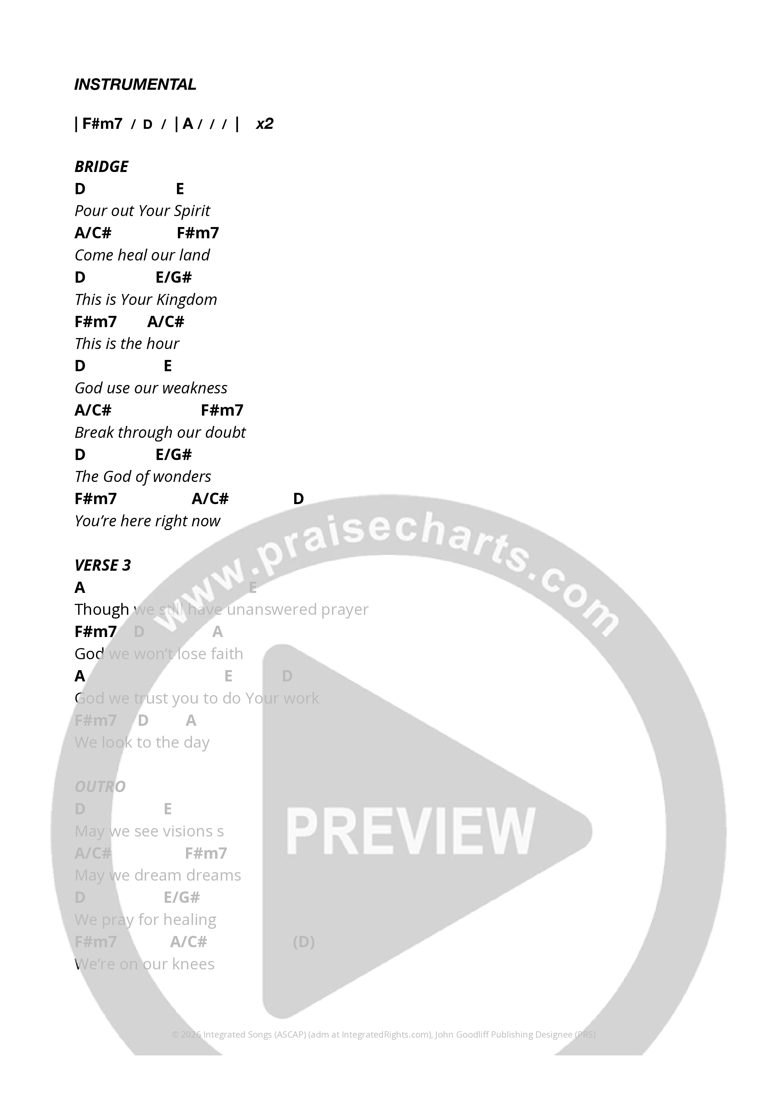 Again Chord Chart (Ben Pearson / Riverside Music)
