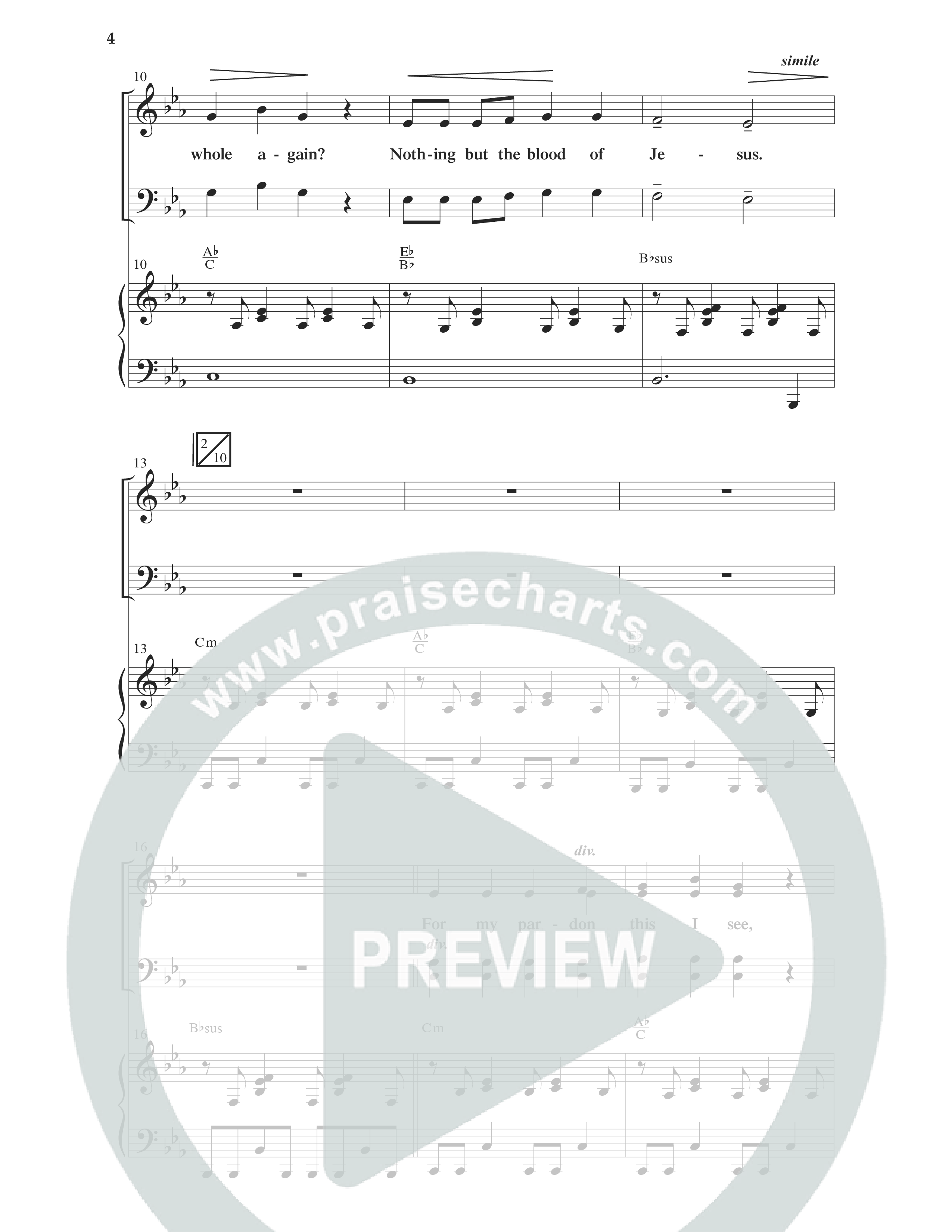 All Because Of The Cross (Choral Anthem SATB) Anthem (SATB/Piano) (Word Music Choral / Ben Gowell / Paul Baloche / Robert Lowry / Arr. Marty Hamby)