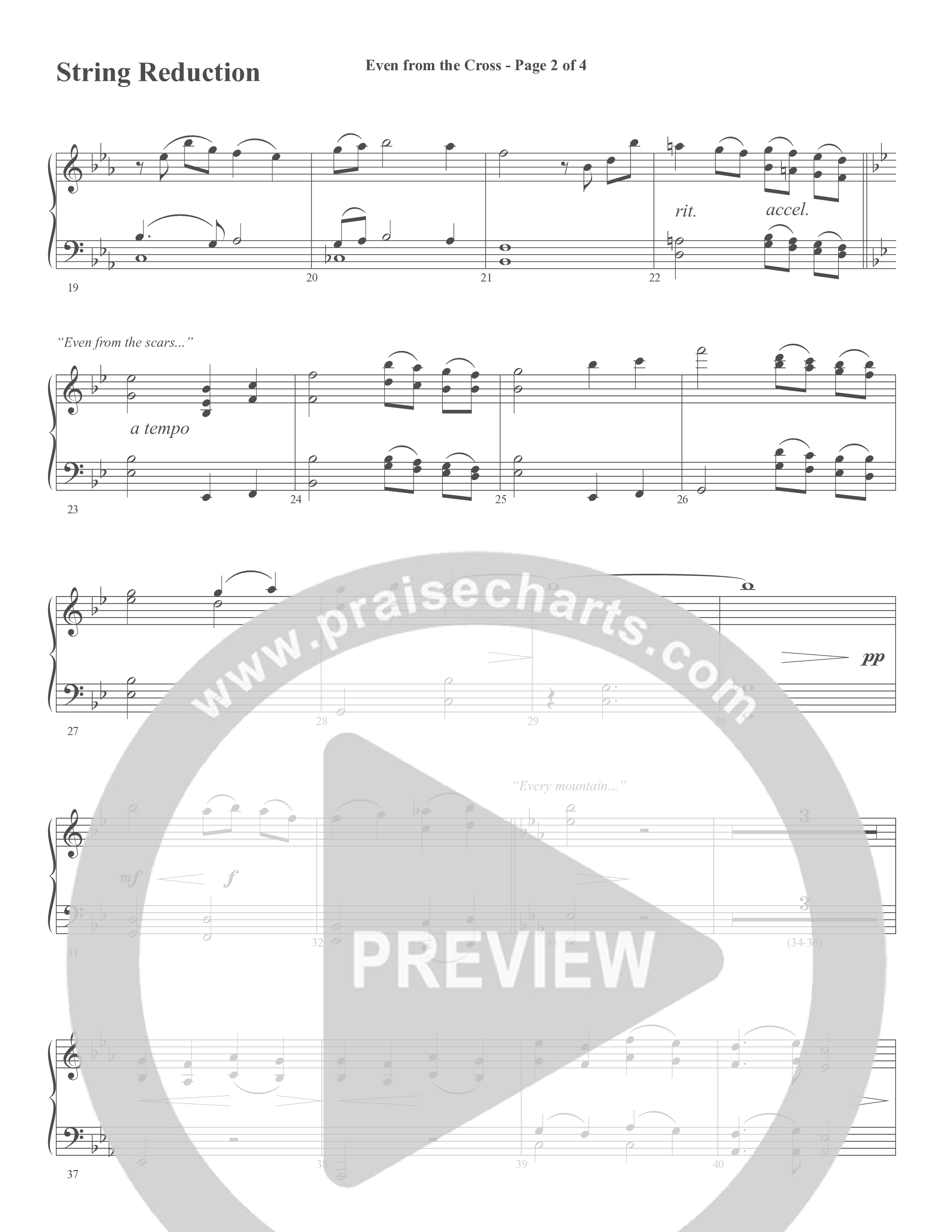 Even from the Cross (Choral Anthem SATB) String Reduction (Word Music Choral / Steve W. Mauldin)