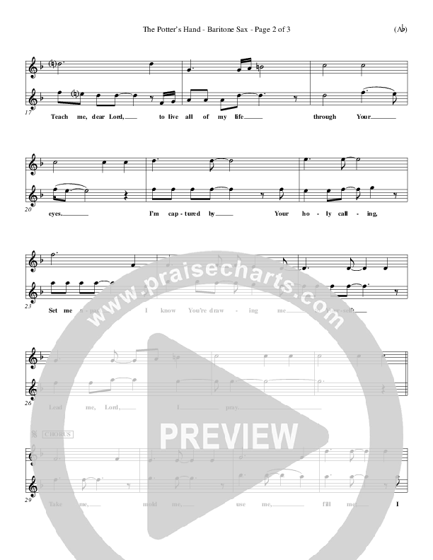 The Potter's Hand Bari Sax (Darlene Zschech)