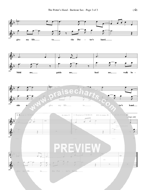 The Potter's Hand Bari Sax (Darlene Zschech)