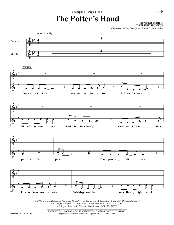 The Potter's Hand Trumpet 1 (Darlene Zschech)