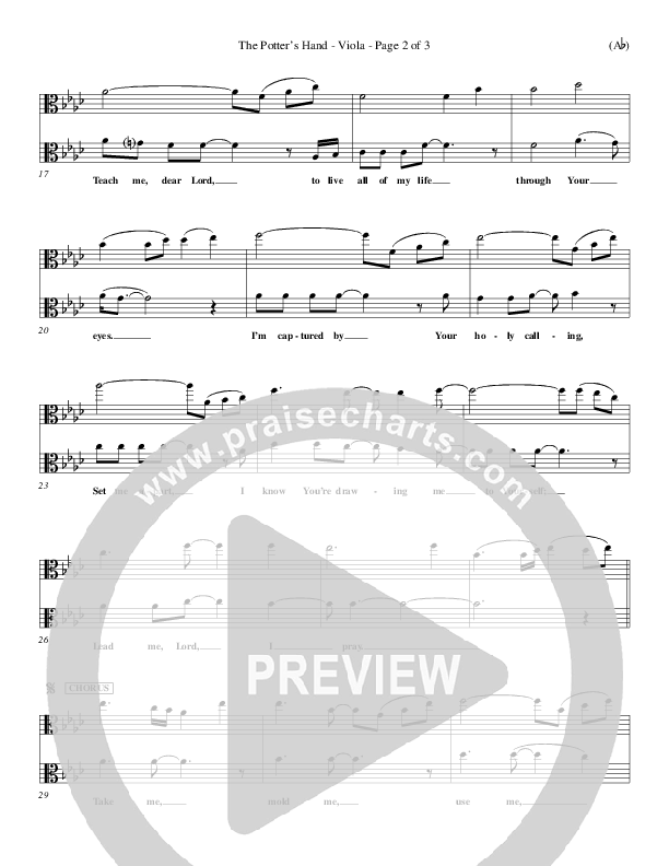 The Potter's Hand Viola (Darlene Zschech)