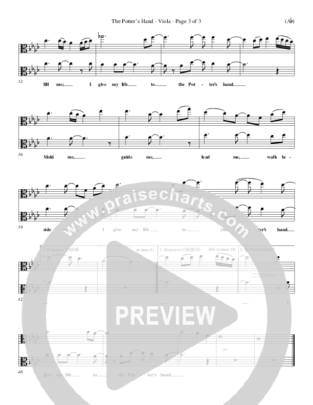 The Potter's Hand Viola (Darlene Zschech)